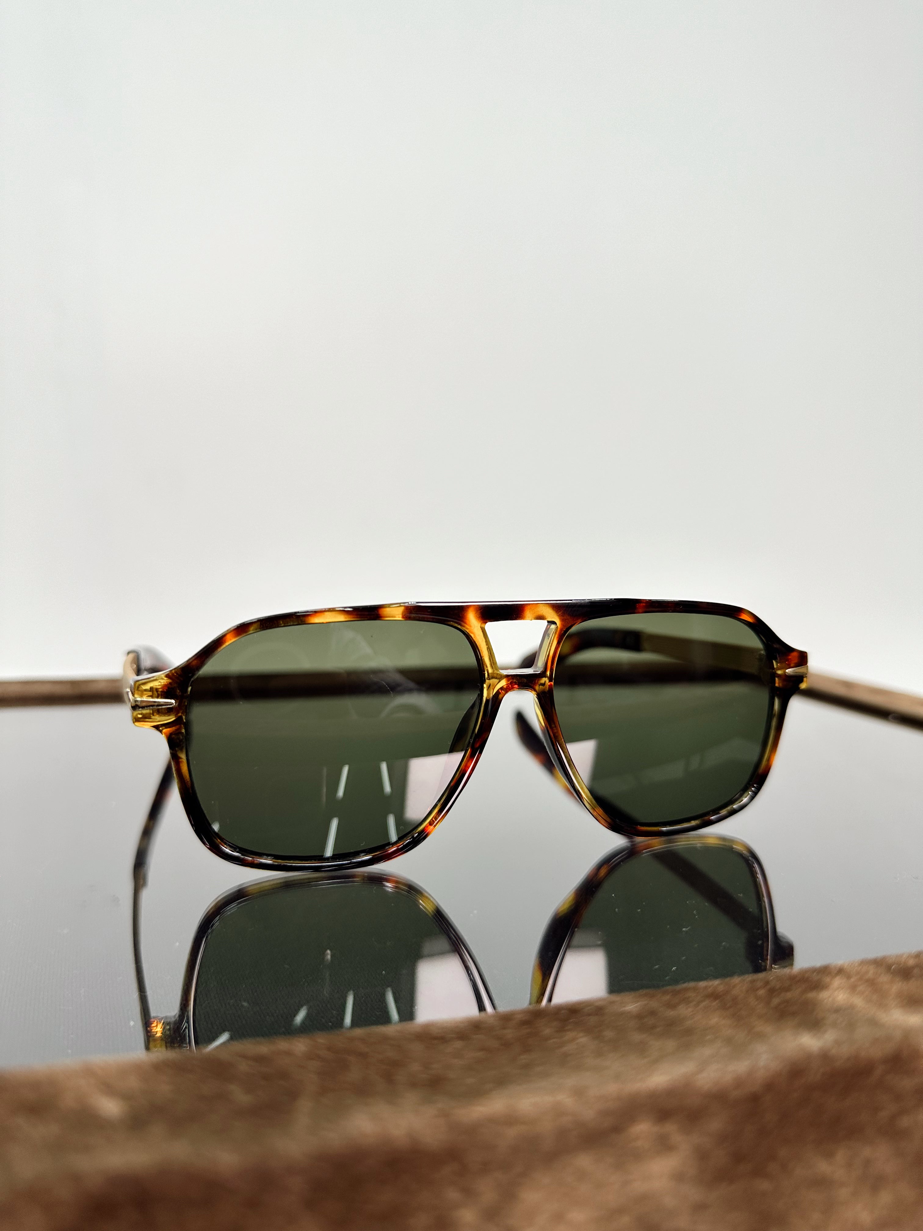 MA5011 - Çerçeve Desenli Metal Gözlük Yeşil
