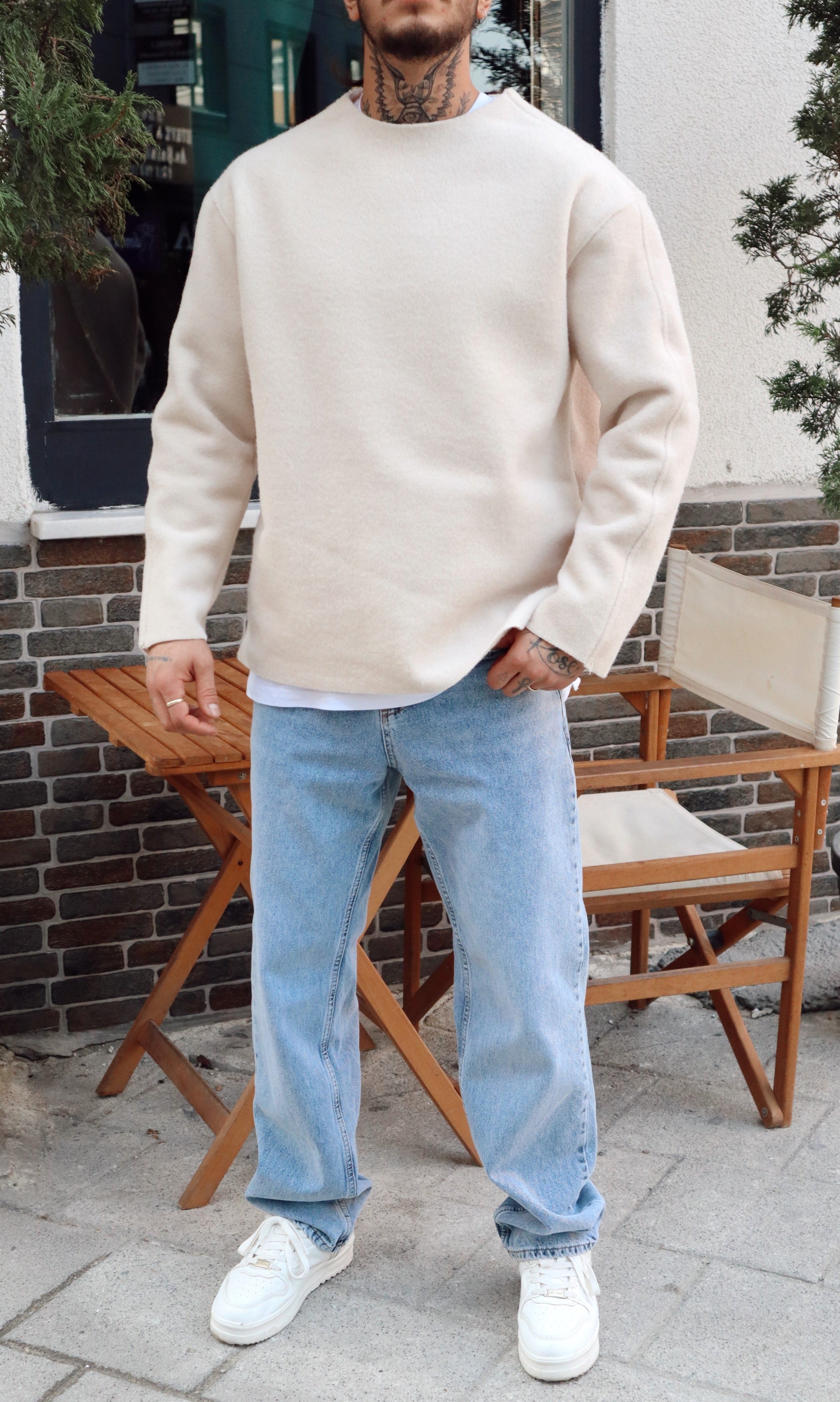 MS1558 - Oversize Kaşe Sweatshirt