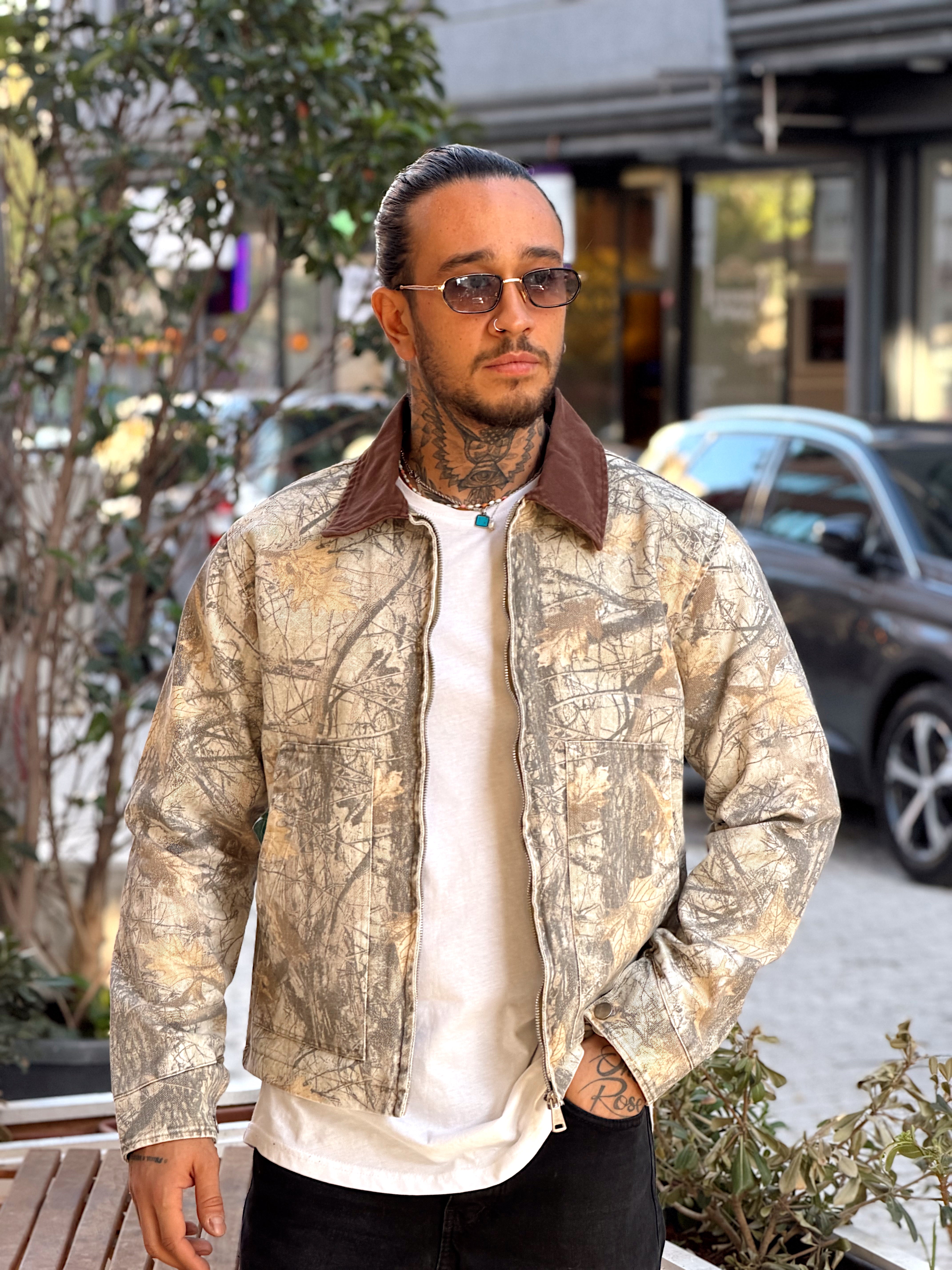 MC4101 - Karışık Desenli Regular Ceket