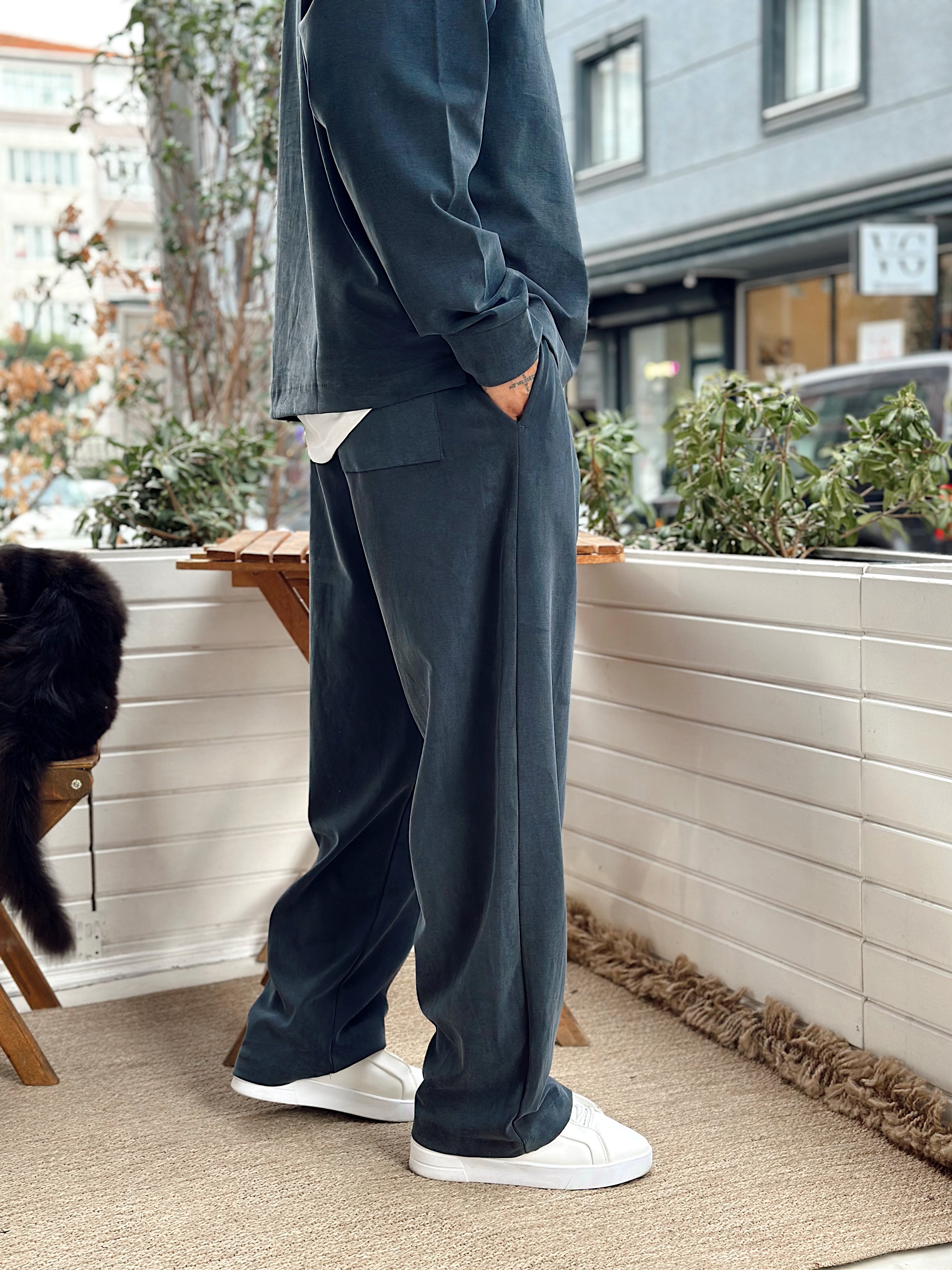 MT4066 - Modal Kumaş Sweatshirt Pantolon Takım füme