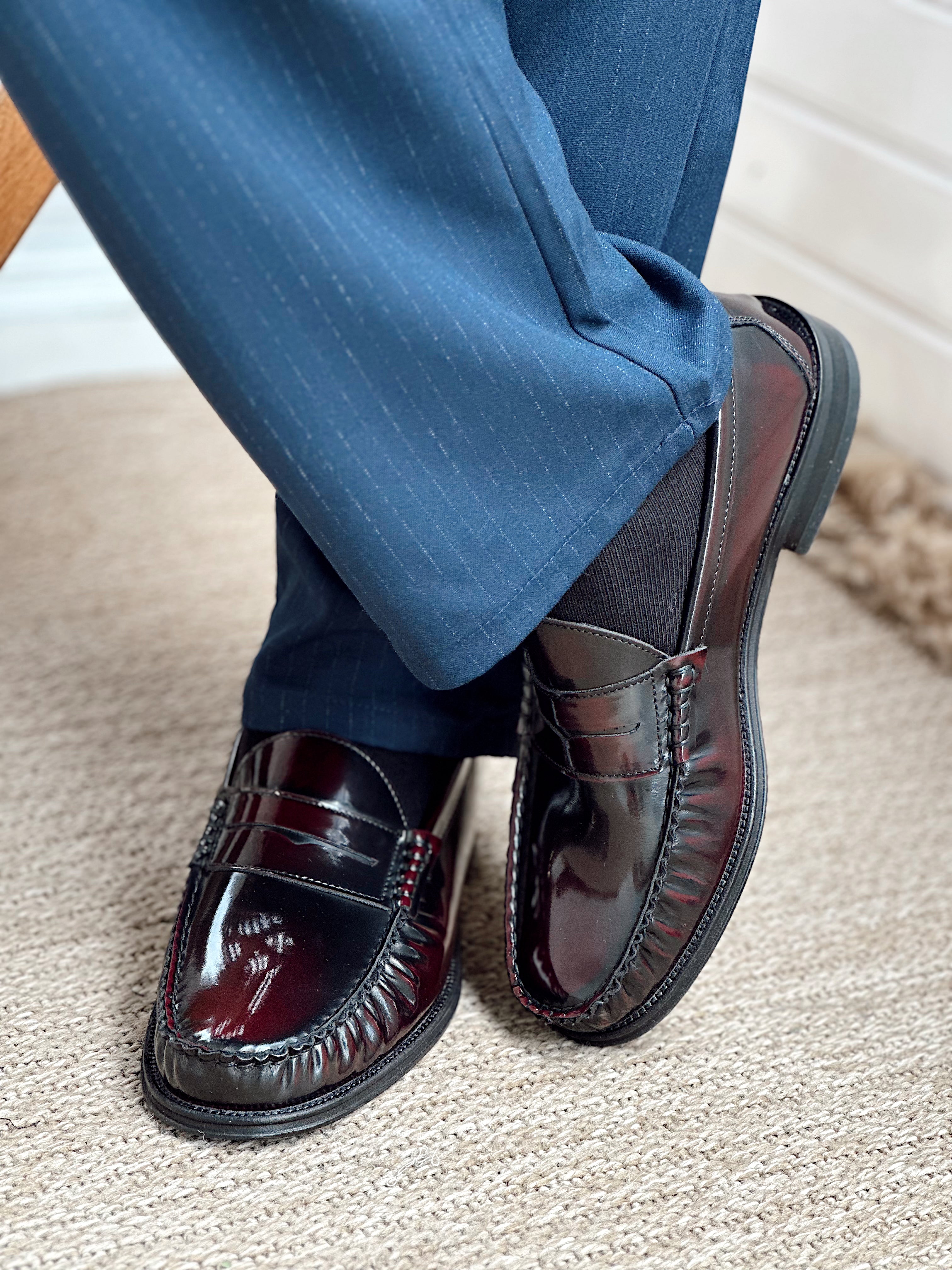 MA4031 - %100 Deri Loafer Ayakkabı Bordo