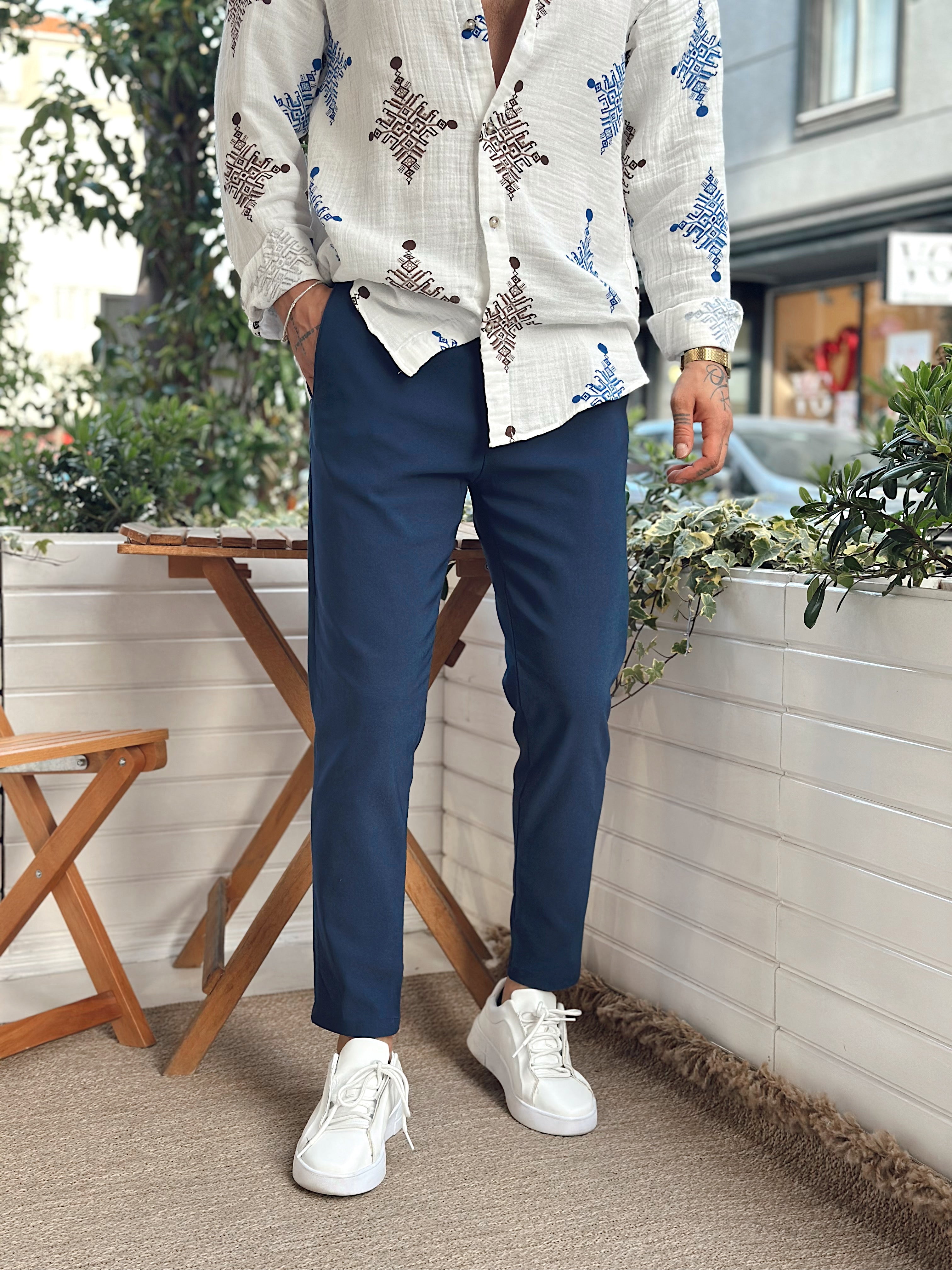 MP2835 - Basic Tek Düğmeli Jogger Pantolon laci