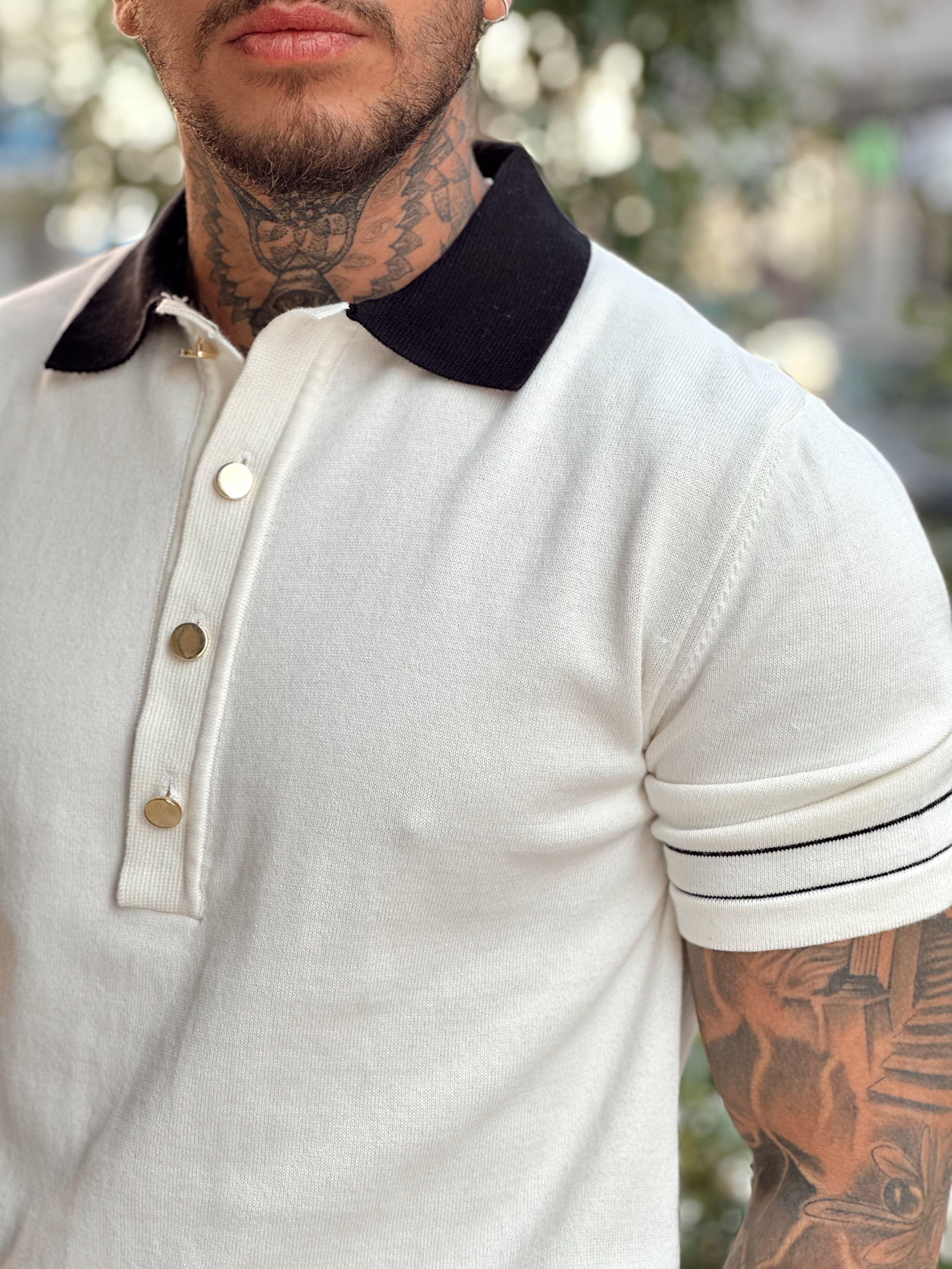 MT2593 - OldMoney Çift Renk Premium Polo Yaka