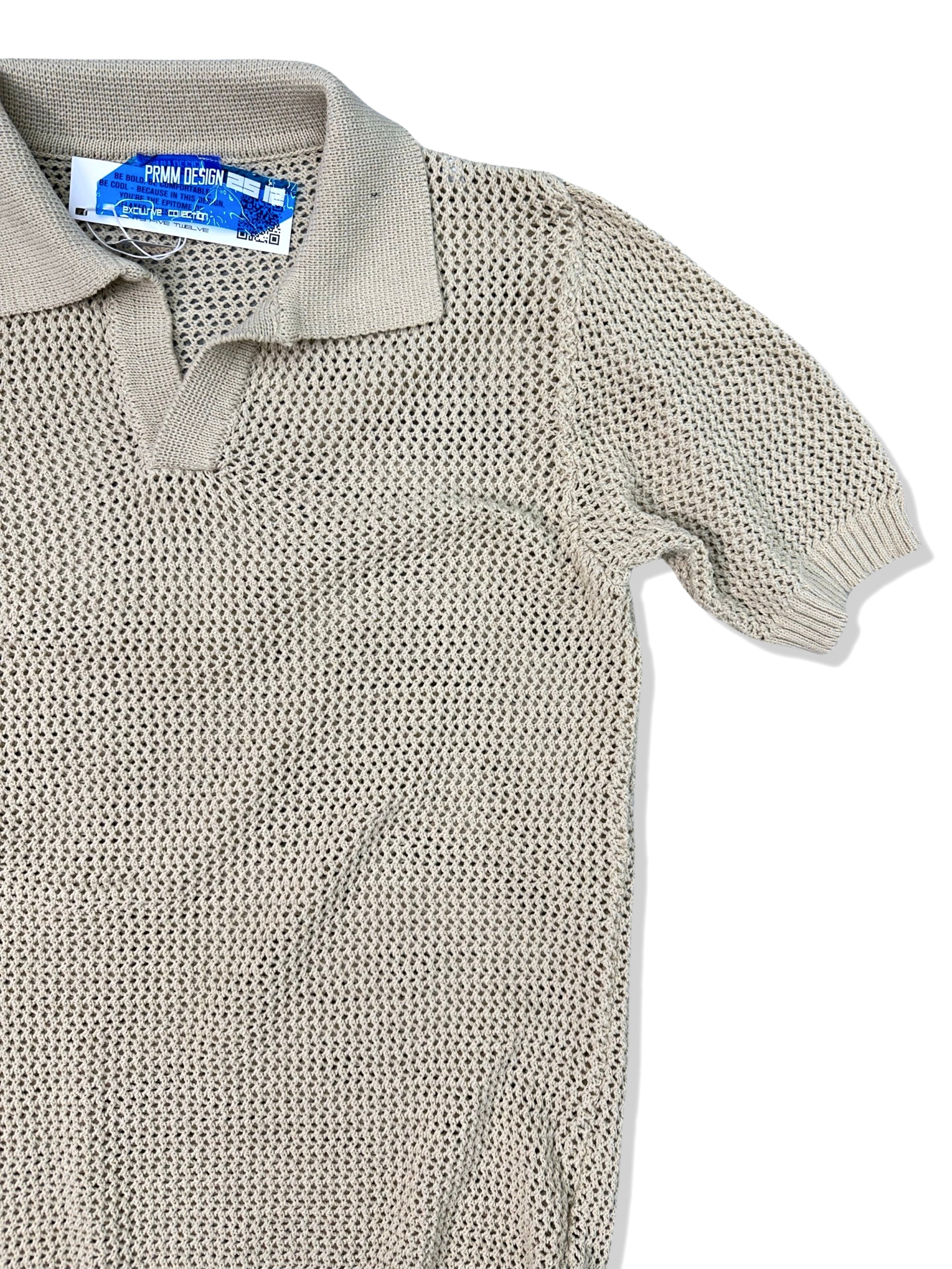 MT1868 - Çelik Örme Polo Yaka T-Shirt
