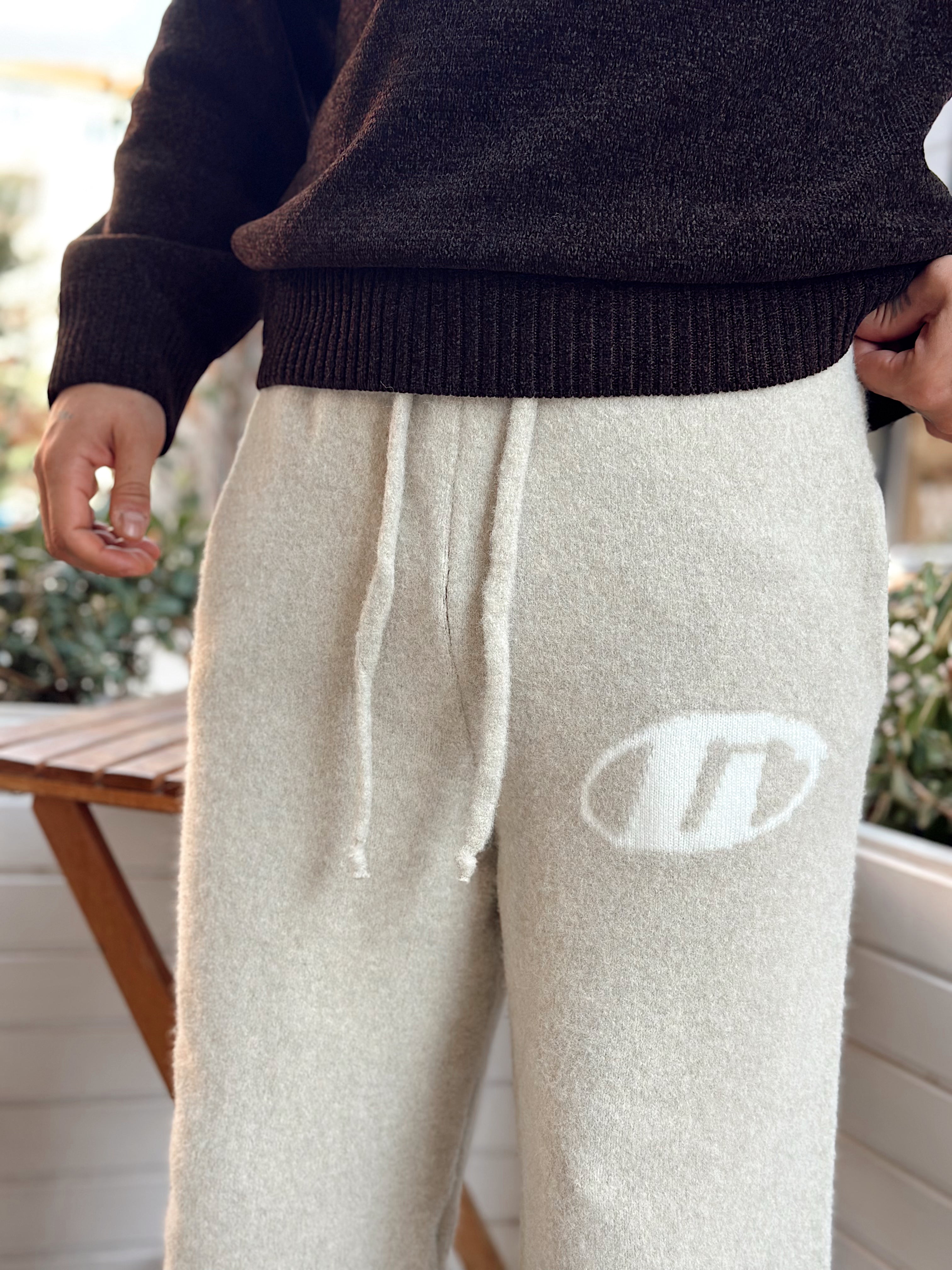MP4056 - G Logolu Baggy Pantolon krem