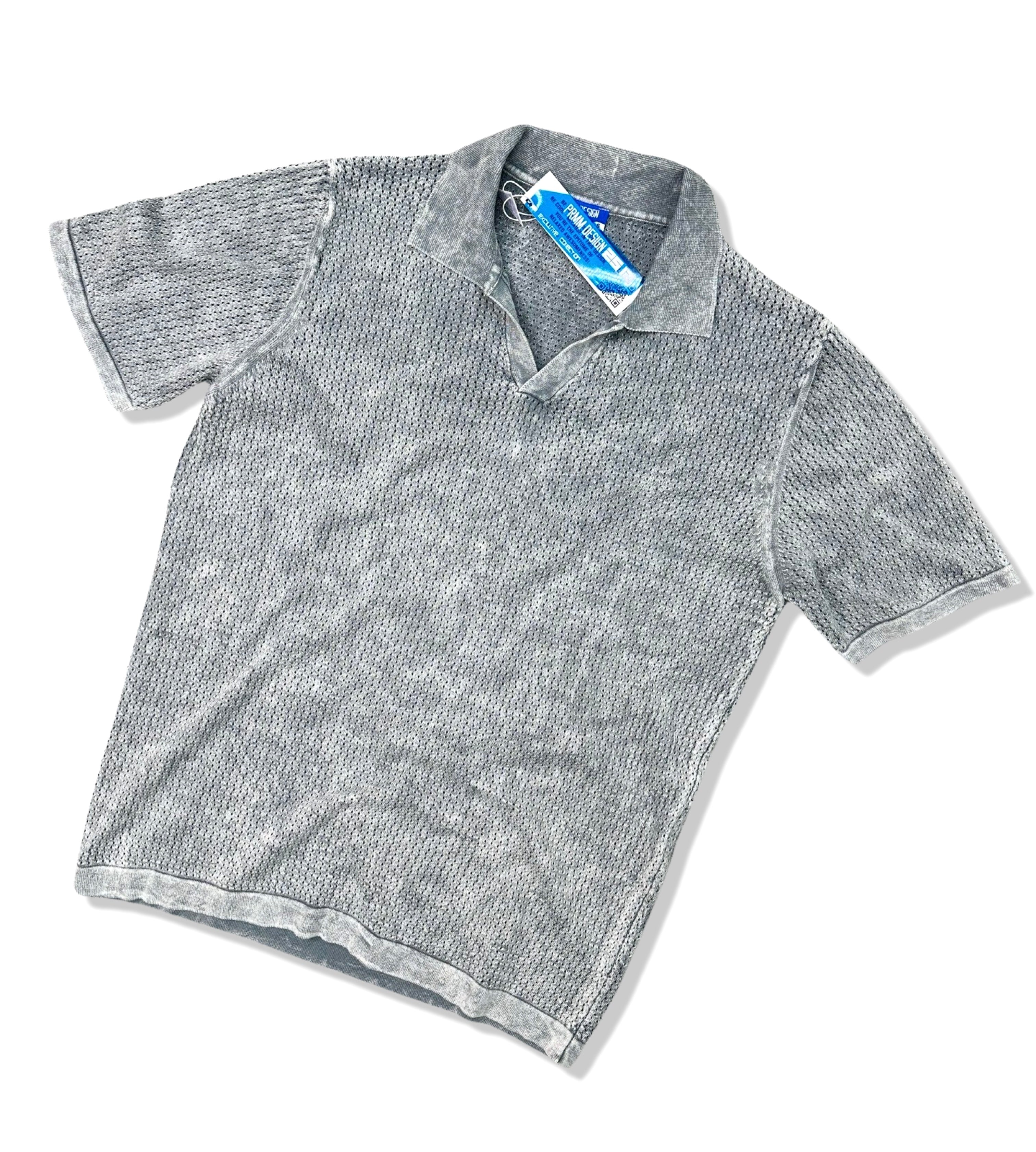 MT1783- 25-12 Yıkamalı Polo Yaka T-Shirt