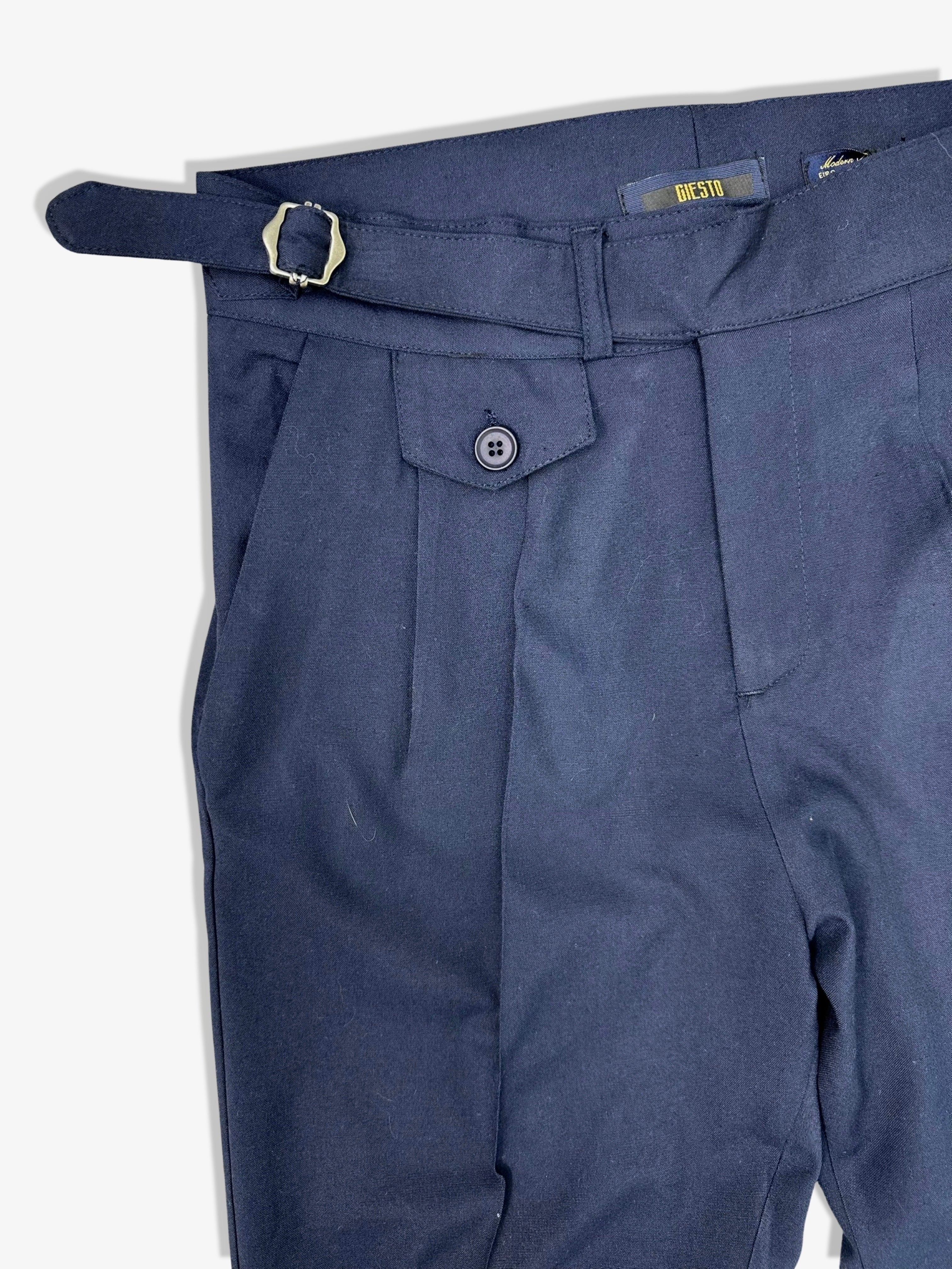 MP1695 - Yüksek Bel İtalyan Kesim Tokalı Pantolon