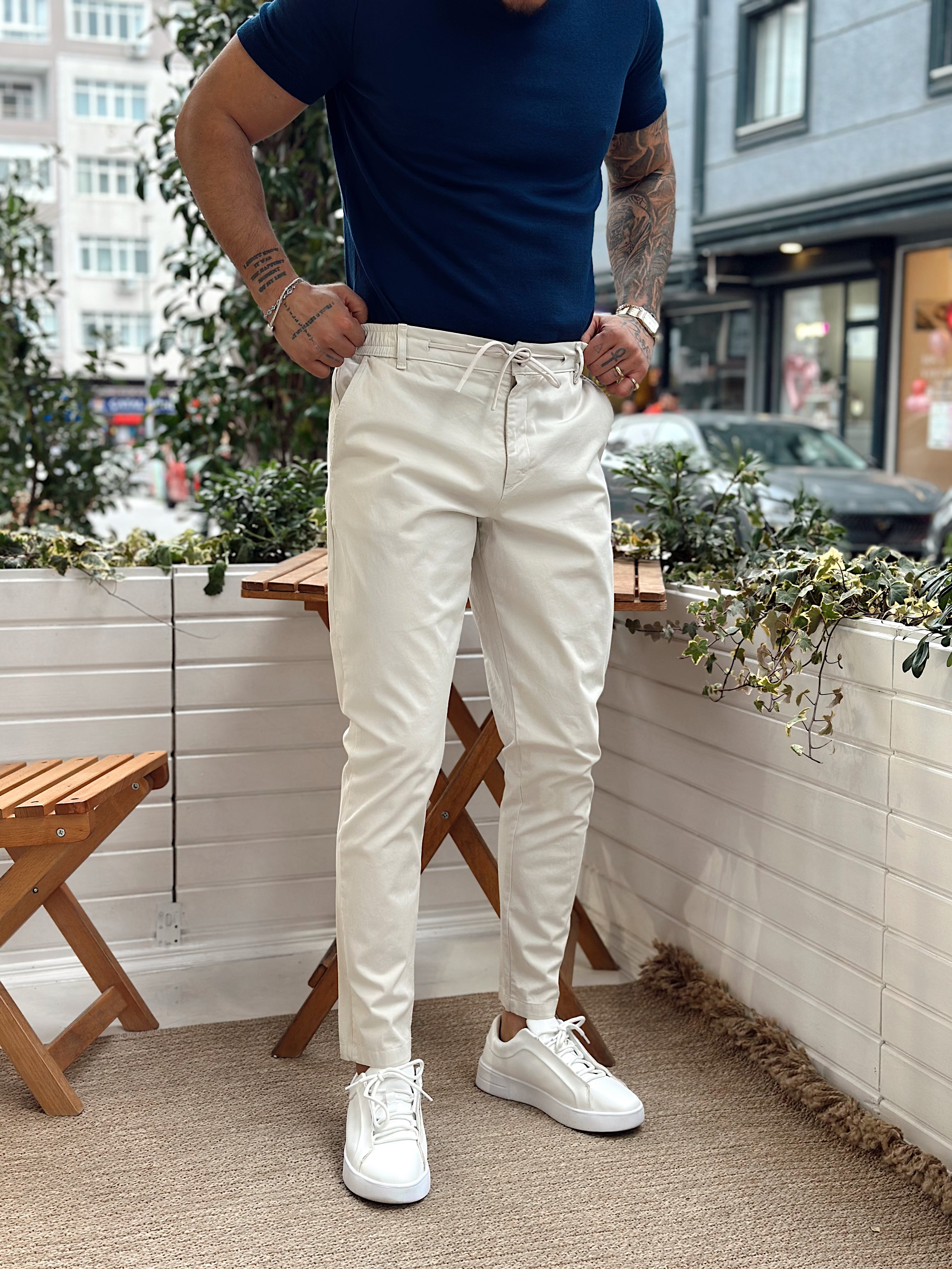 MP2478 - İtalyan Kesim Gabardin Pantolon bej
