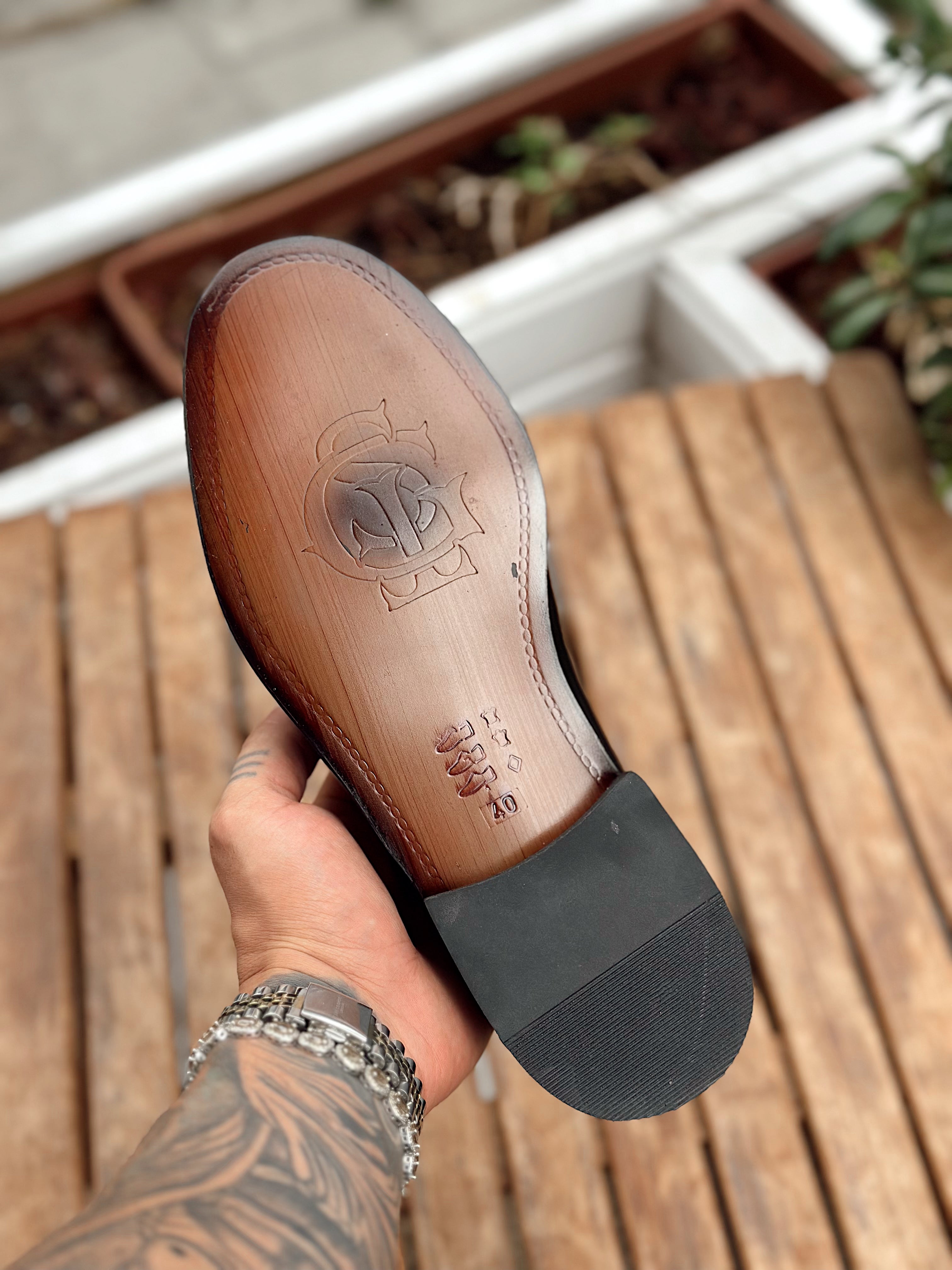 MA4031 - %100 Deri Loafer Ayakkabı Siyah