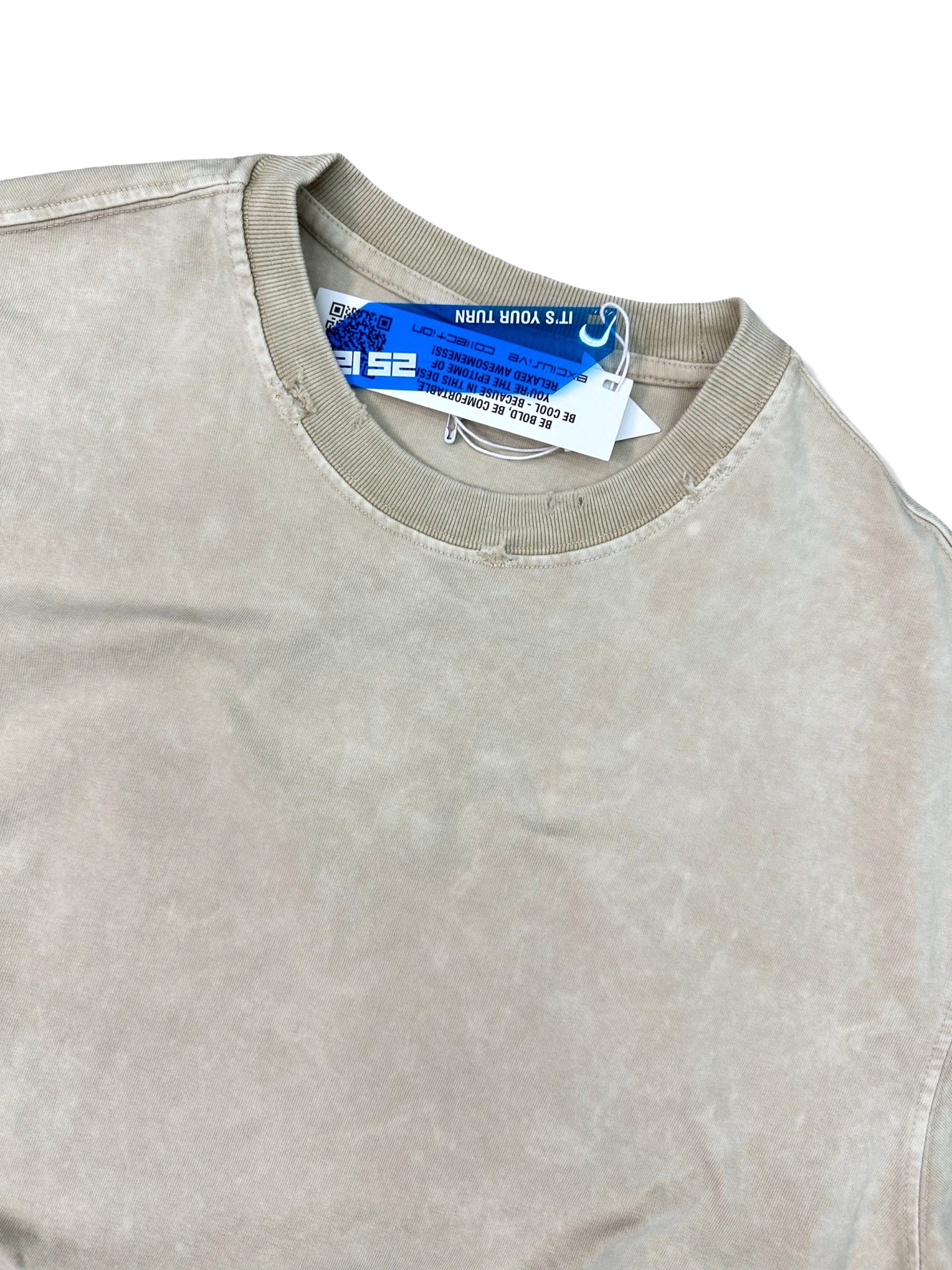 MT1862 - Yıkamalı Oversize Basic T-Shirt