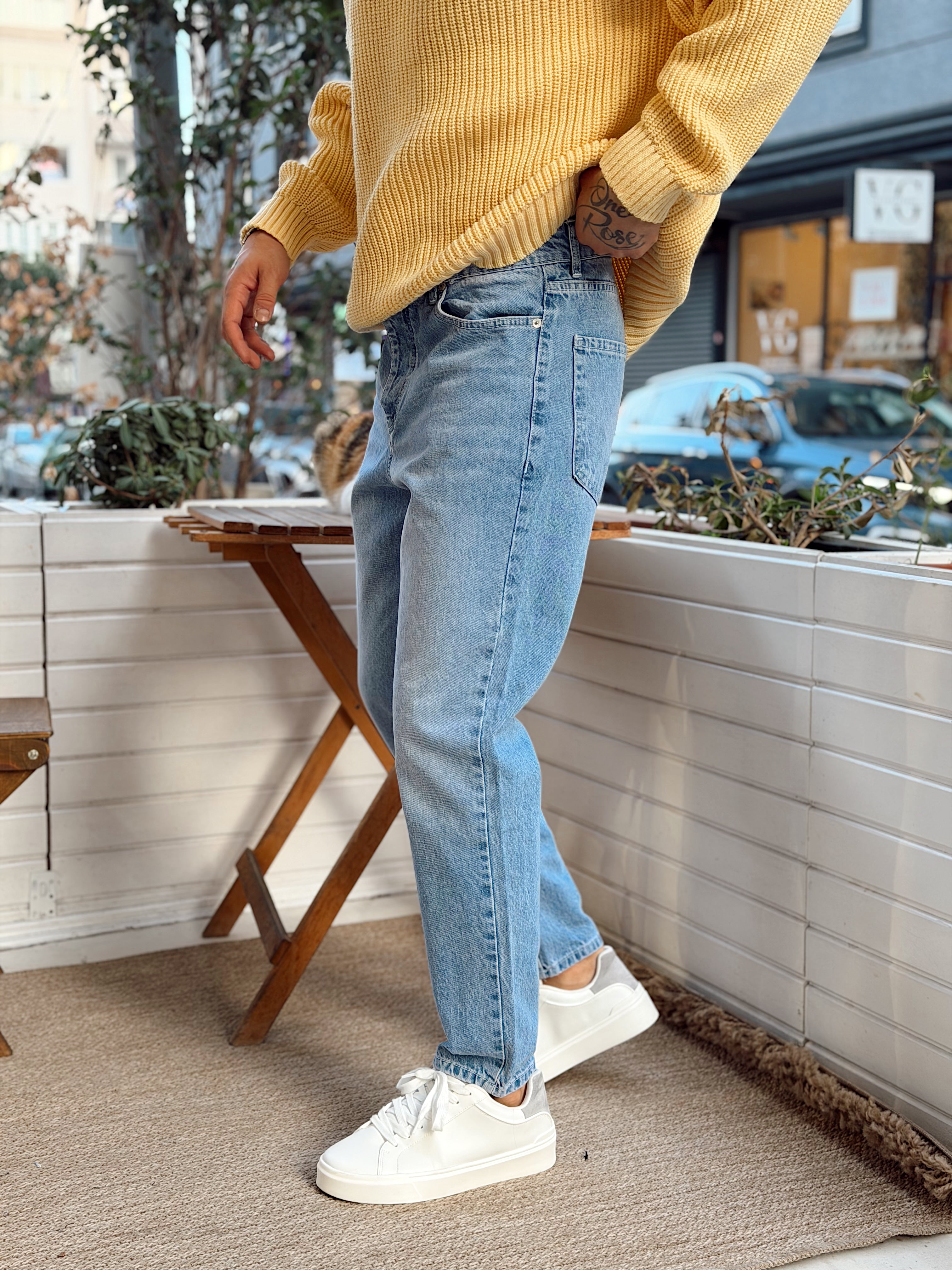 MP4127 - Açık Mavi Boyfriend Kot Pantolon 3270