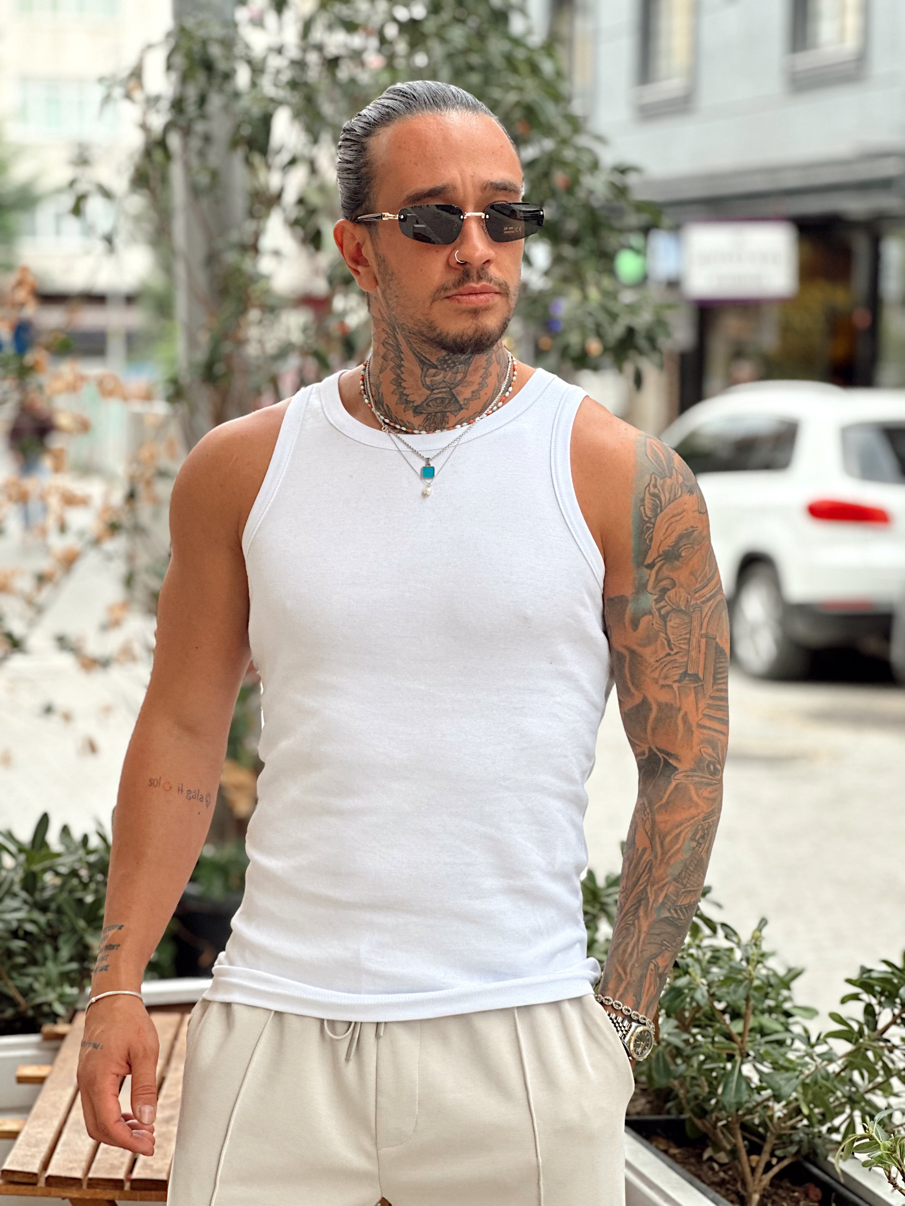 MS4029 - Basic Penye Atlet Beyaz