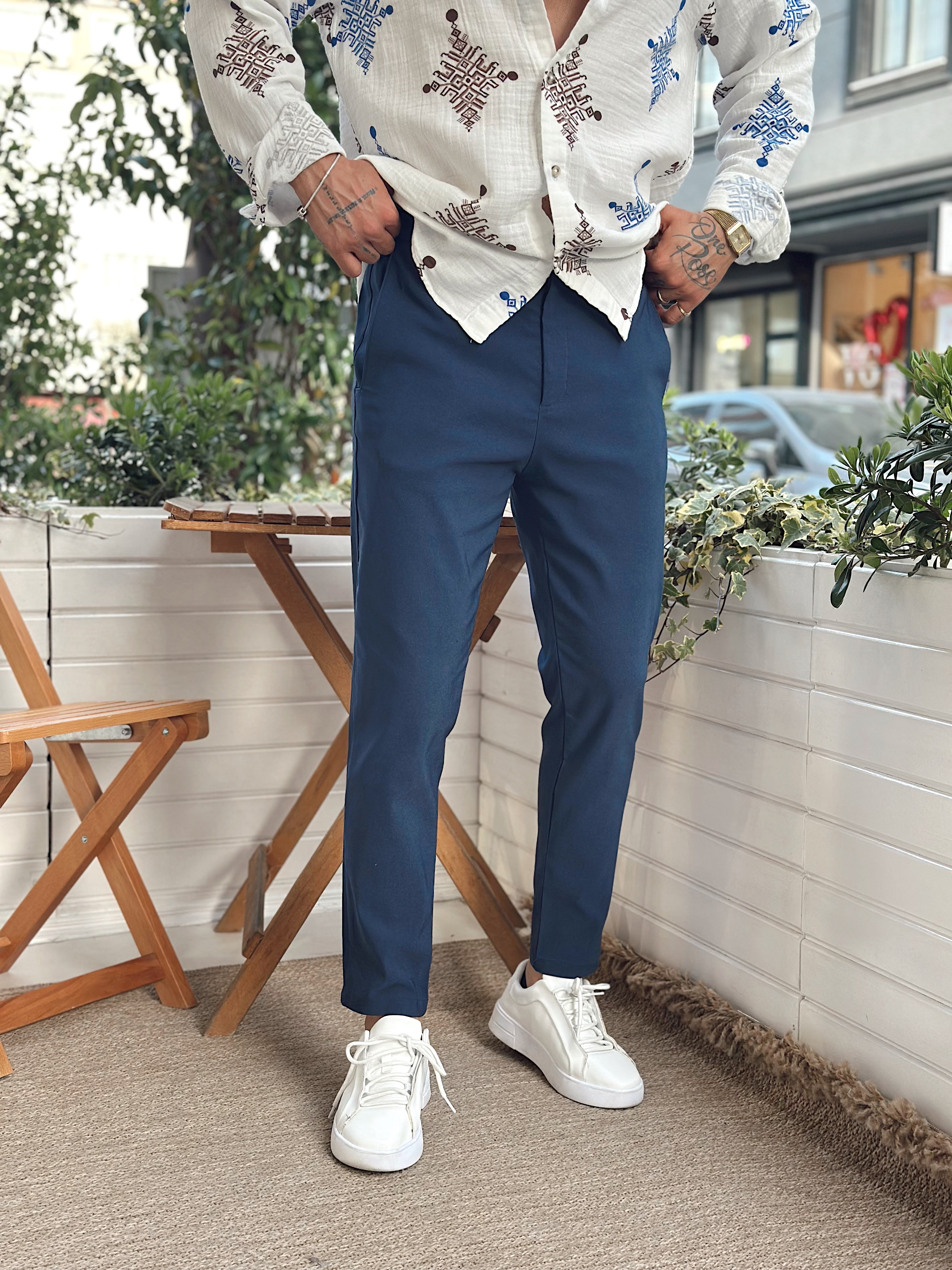MP2835 - Basic Tek Düğmeli Jogger Pantolon laci