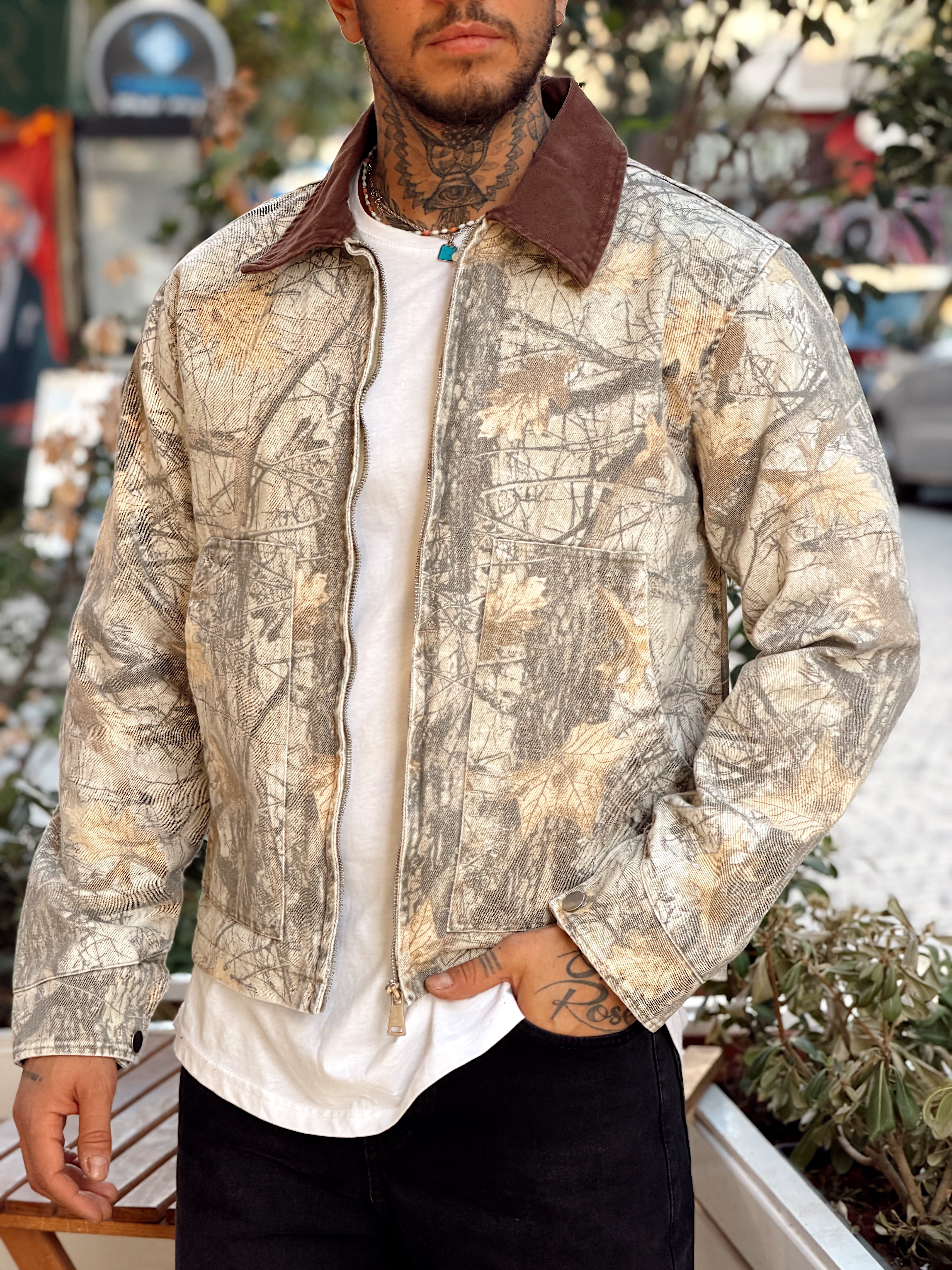 MC4101 - Karışık Desenli Regular Ceket