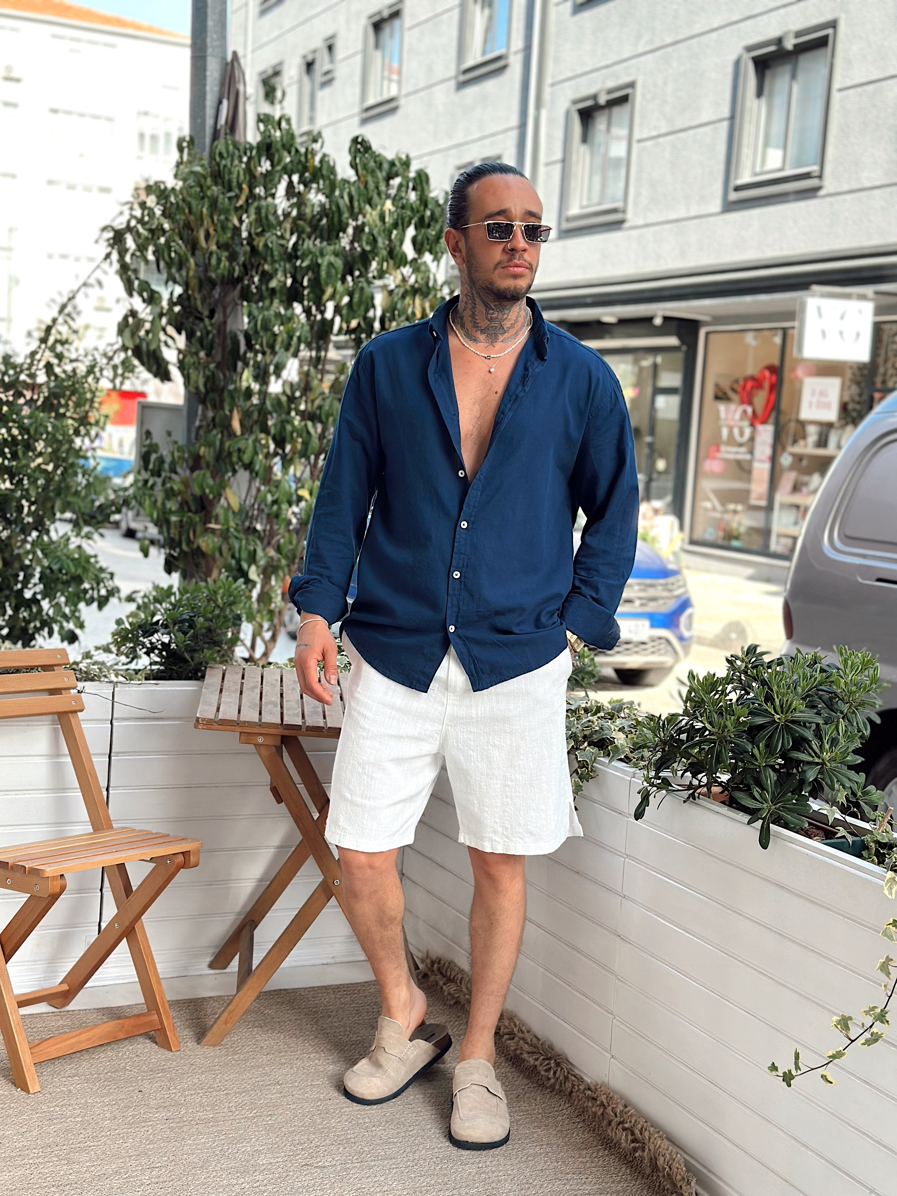 MG2517 - Oversize Fresh Keten Gömlek laci