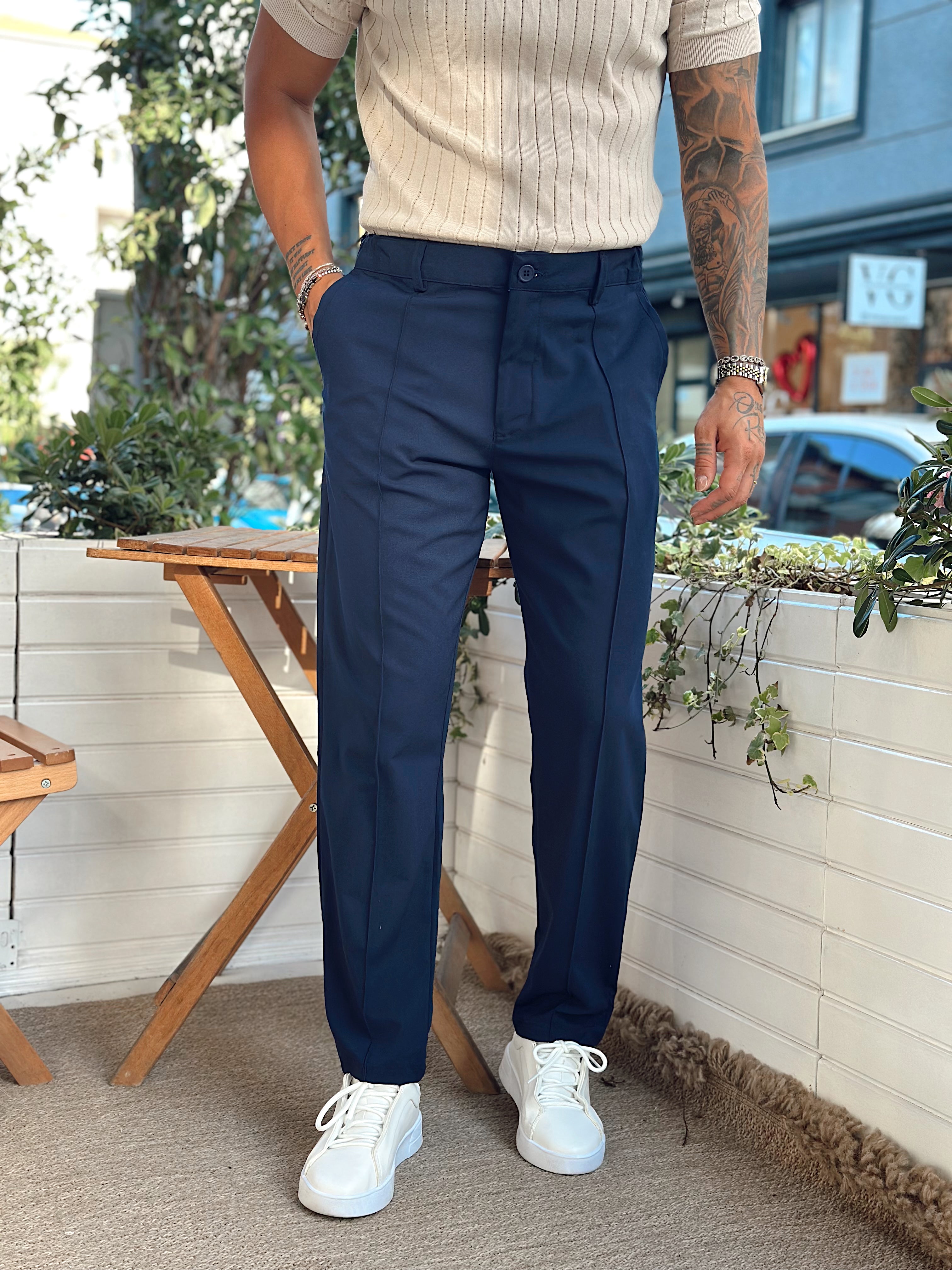 MP2960 - Çima Detaylı RegularKumaş Pantolon laci
