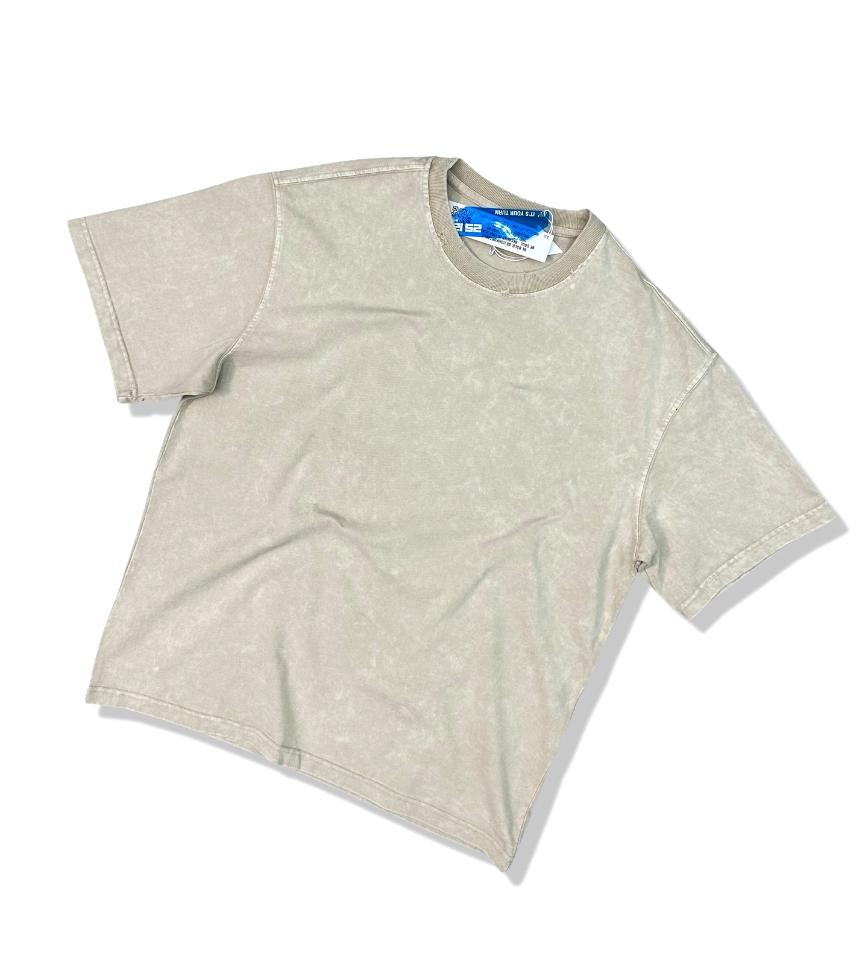 MT1862 - Yıkamalı Oversize Basic T-Shirt
