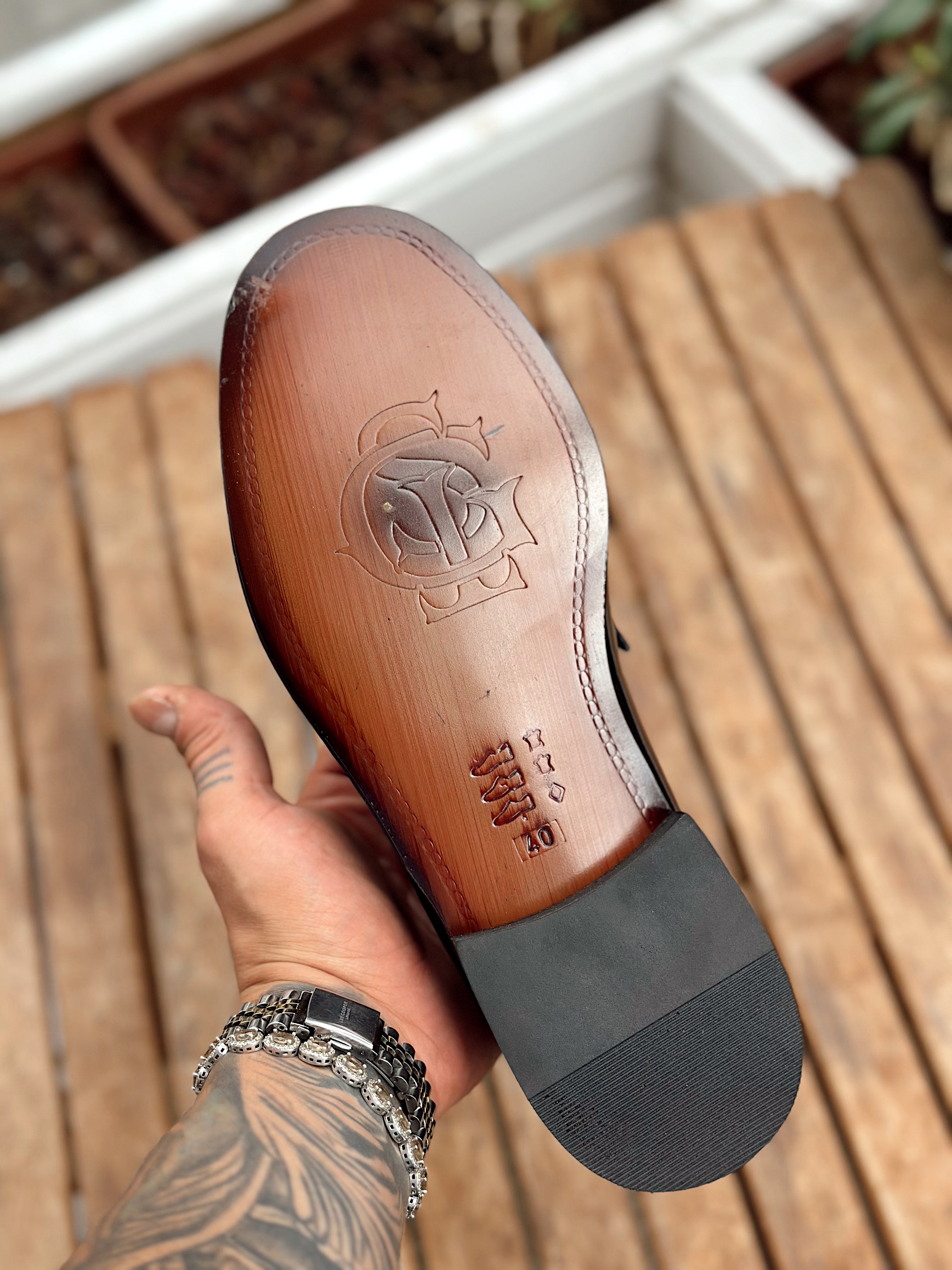 MA4031 - %100 Deri Loafer Ayakkabı Bordo