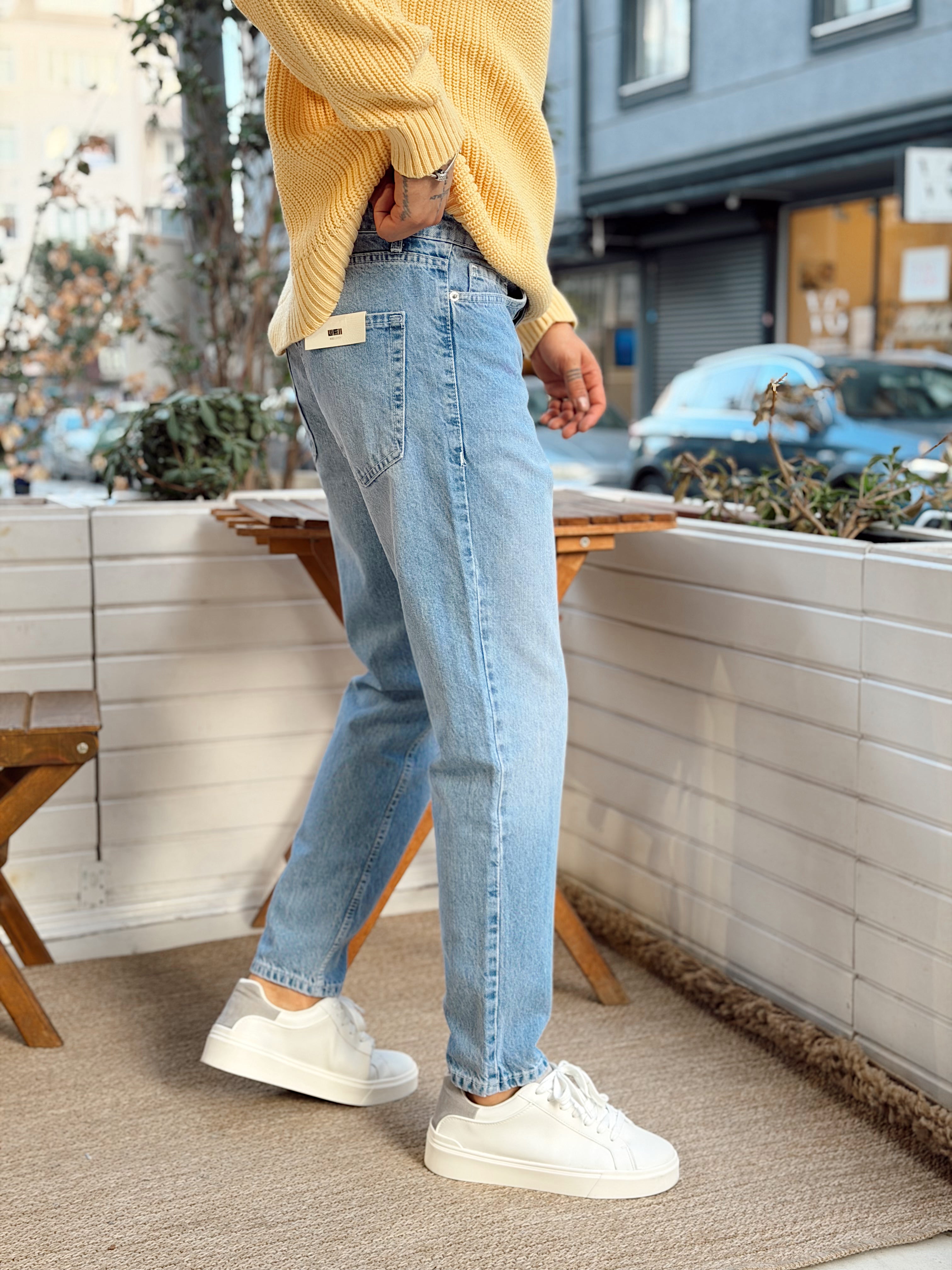 MP4127 - Açık Mavi Boyfriend Kot Pantolon 3270