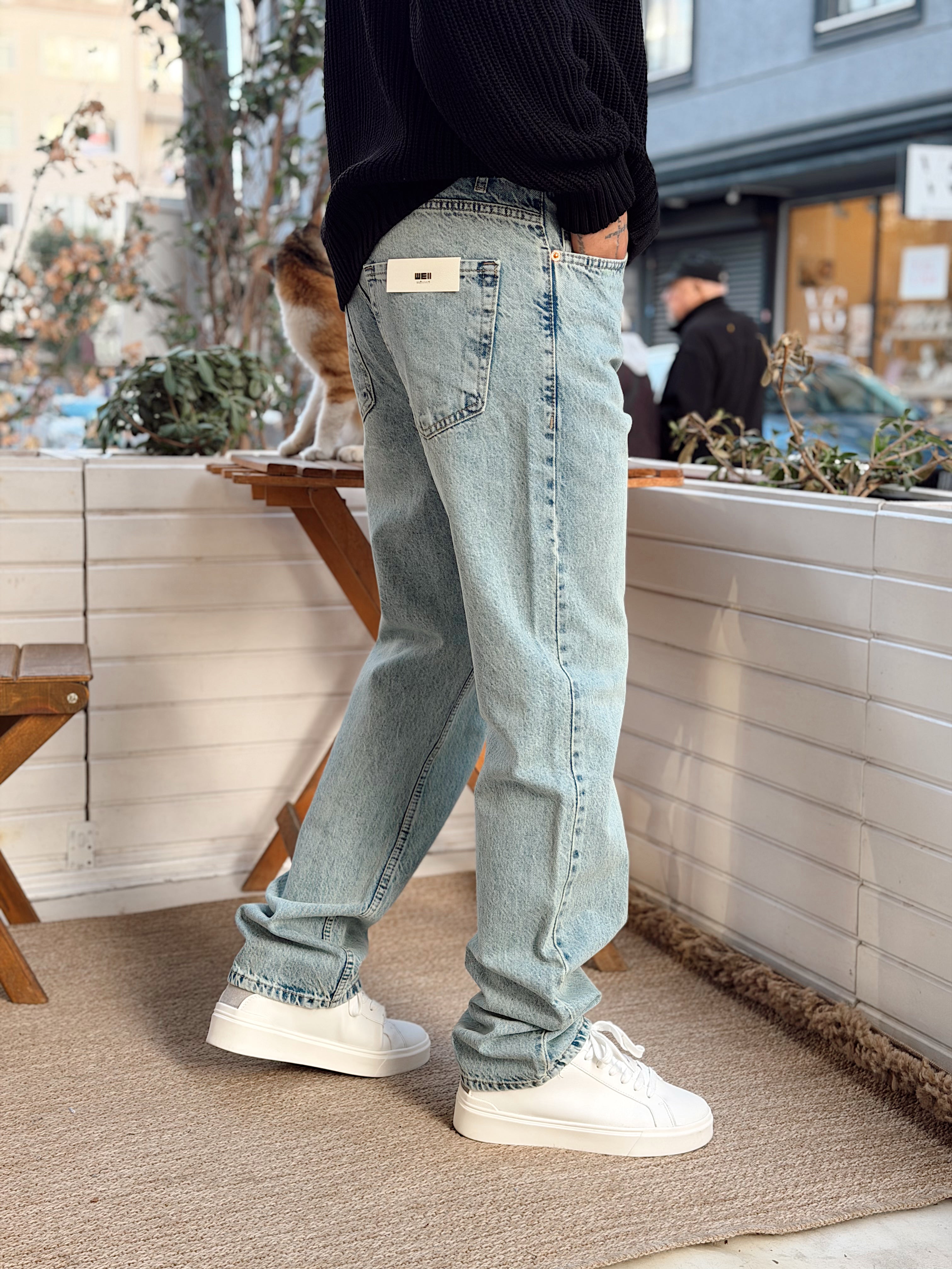 MP4129 - Kimyasal Yıkamalı Regular Kot Pantolon 3272