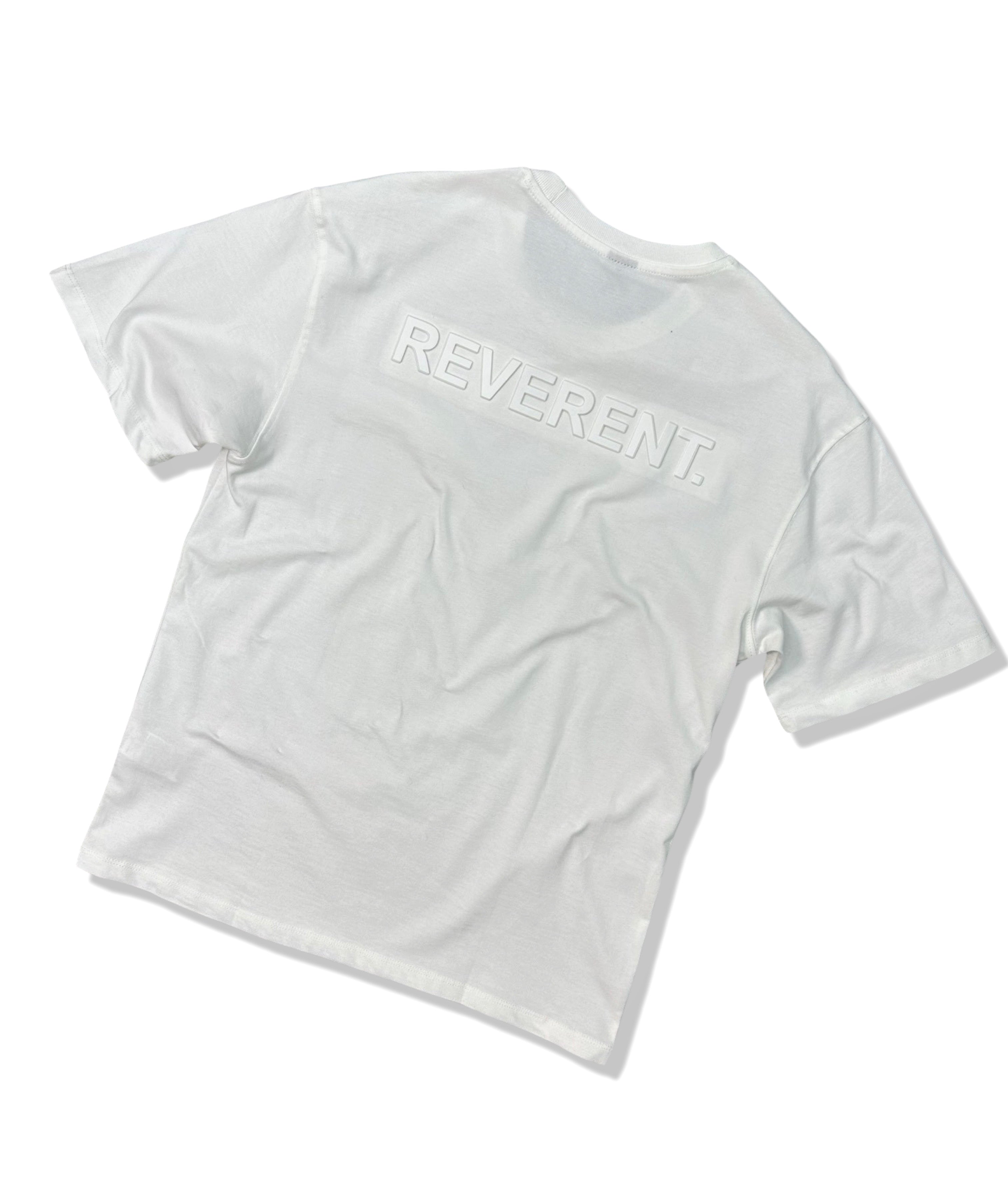 MT1820 - Reverent Ön Arka Kabartma Baskılı T-Shirt