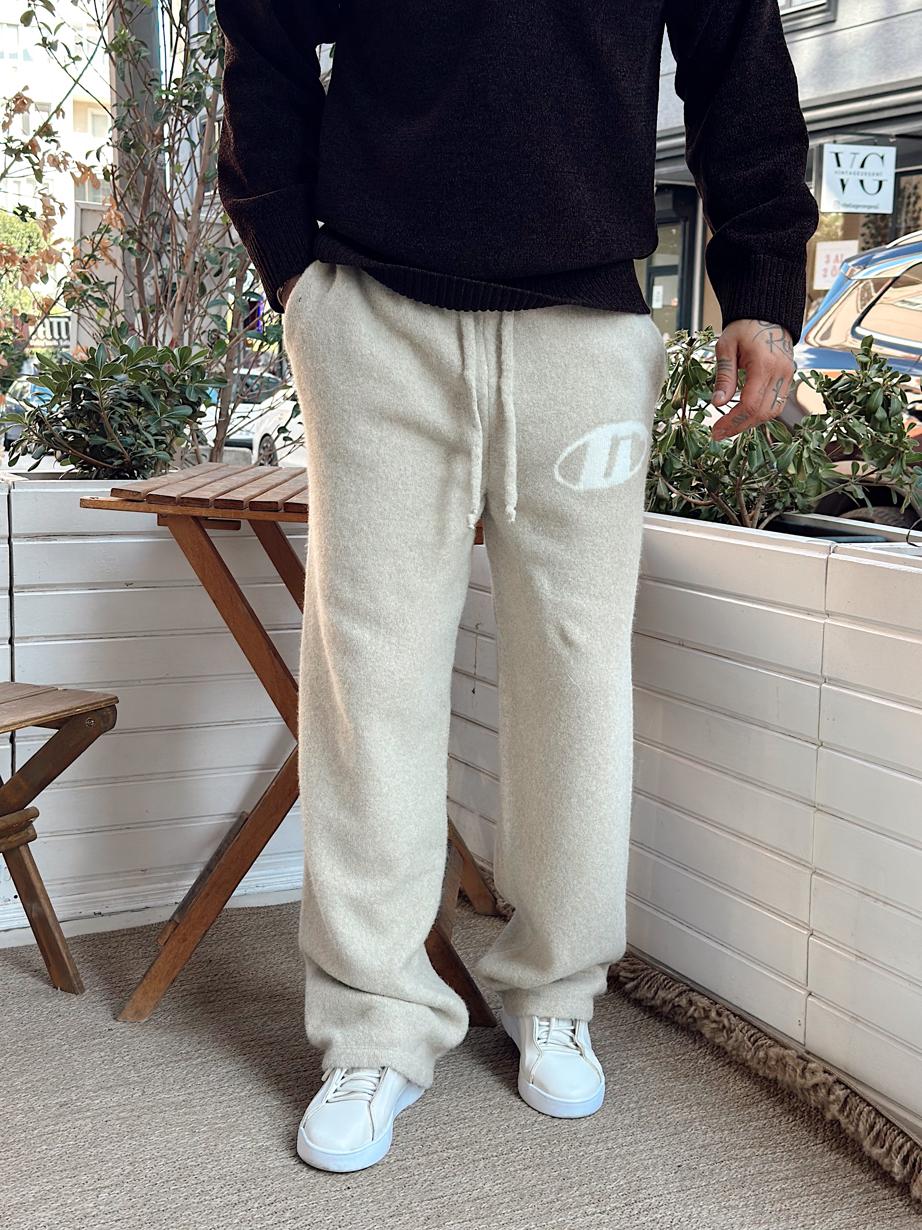 MP4056 - G Logolu Baggy Pantolon krem