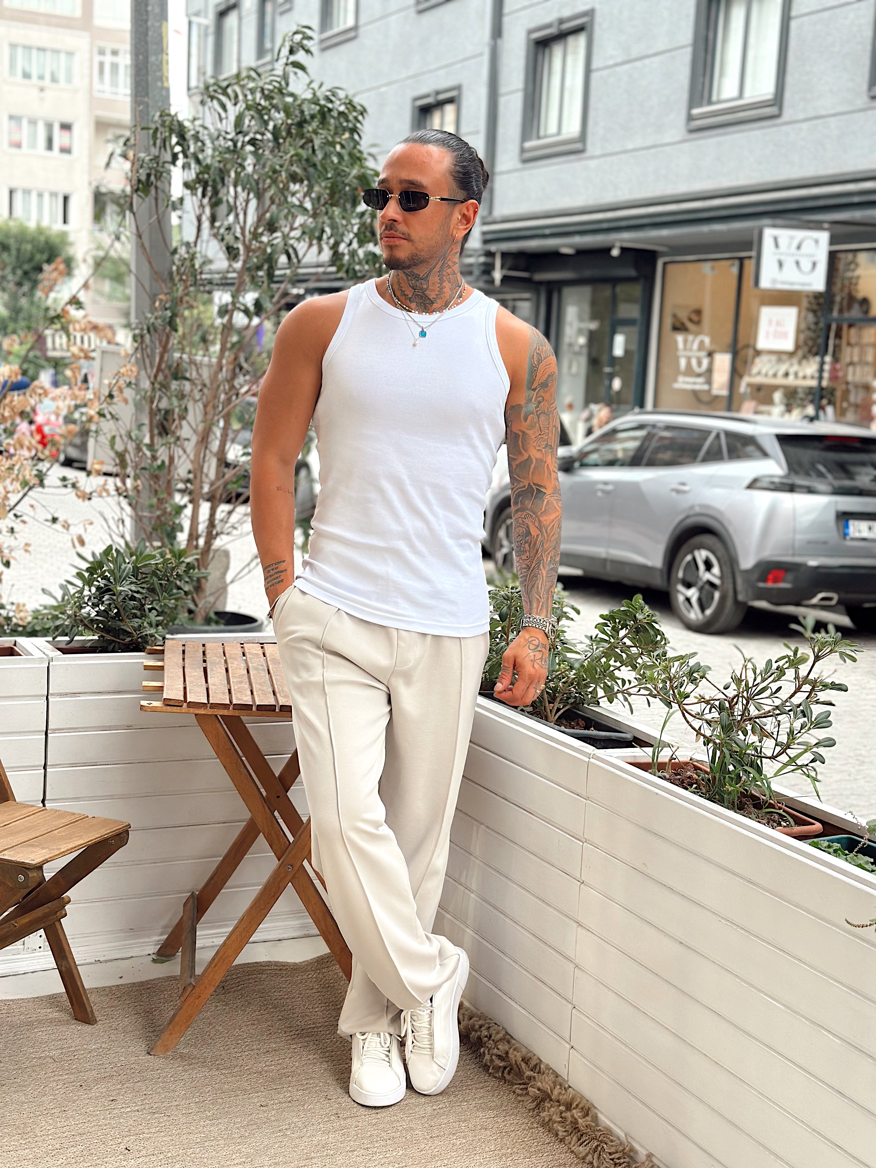 MS4029 - Basic Penye Atlet Beyaz