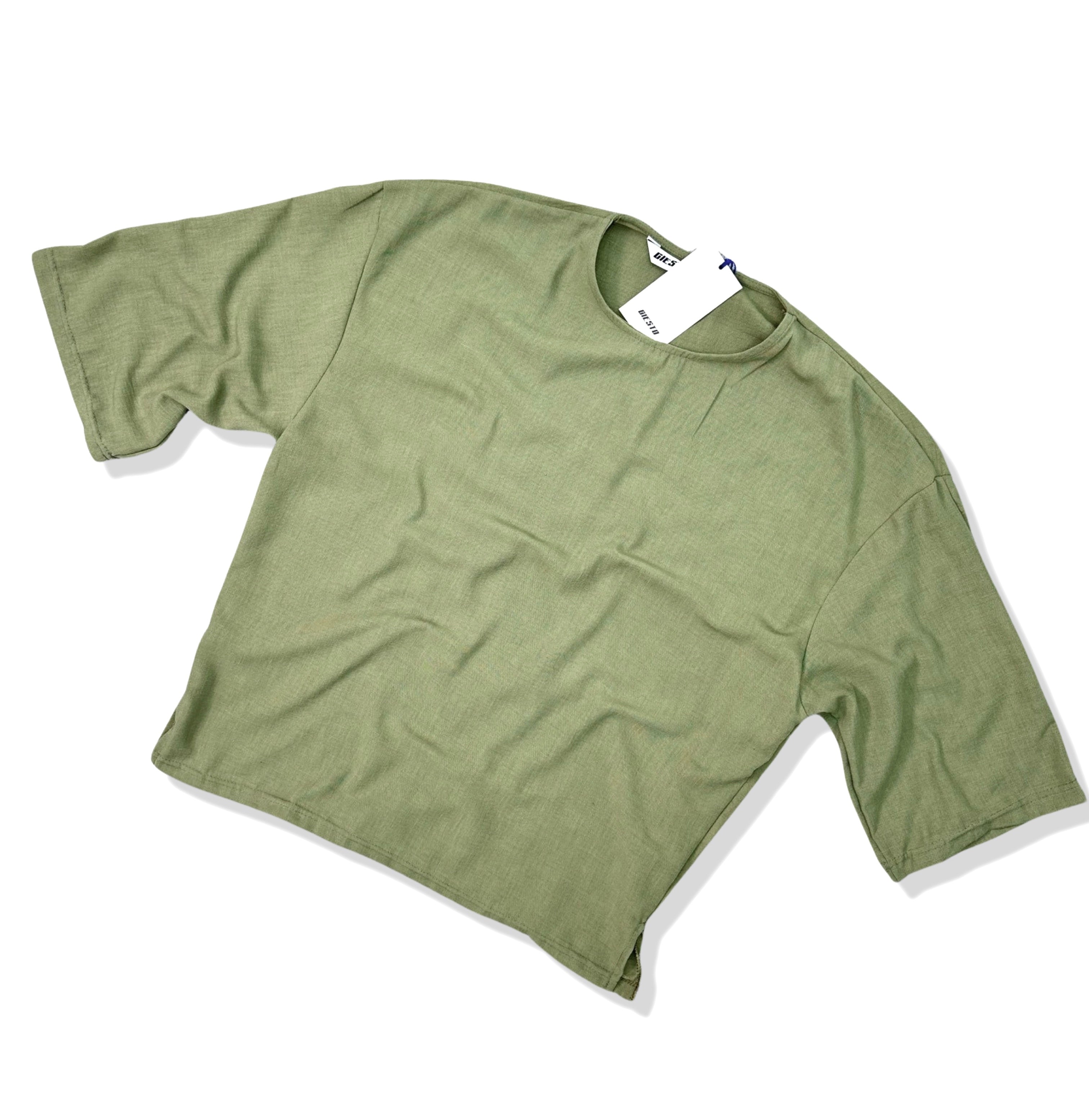 MT1795 - Keten Fakir Kol T-Shirt