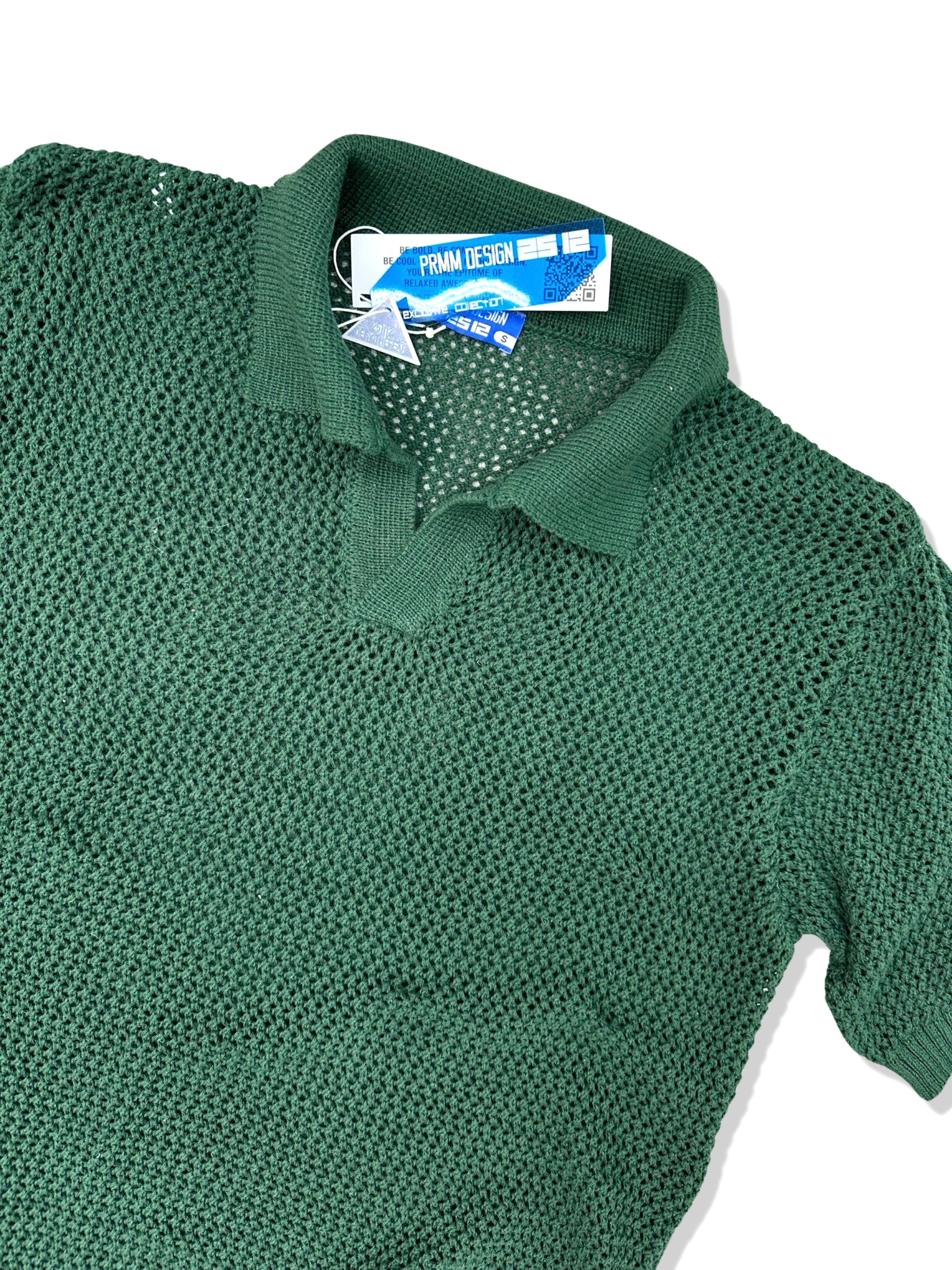 MT1869 - Çelik Örme Polo Yaka T-Shirt