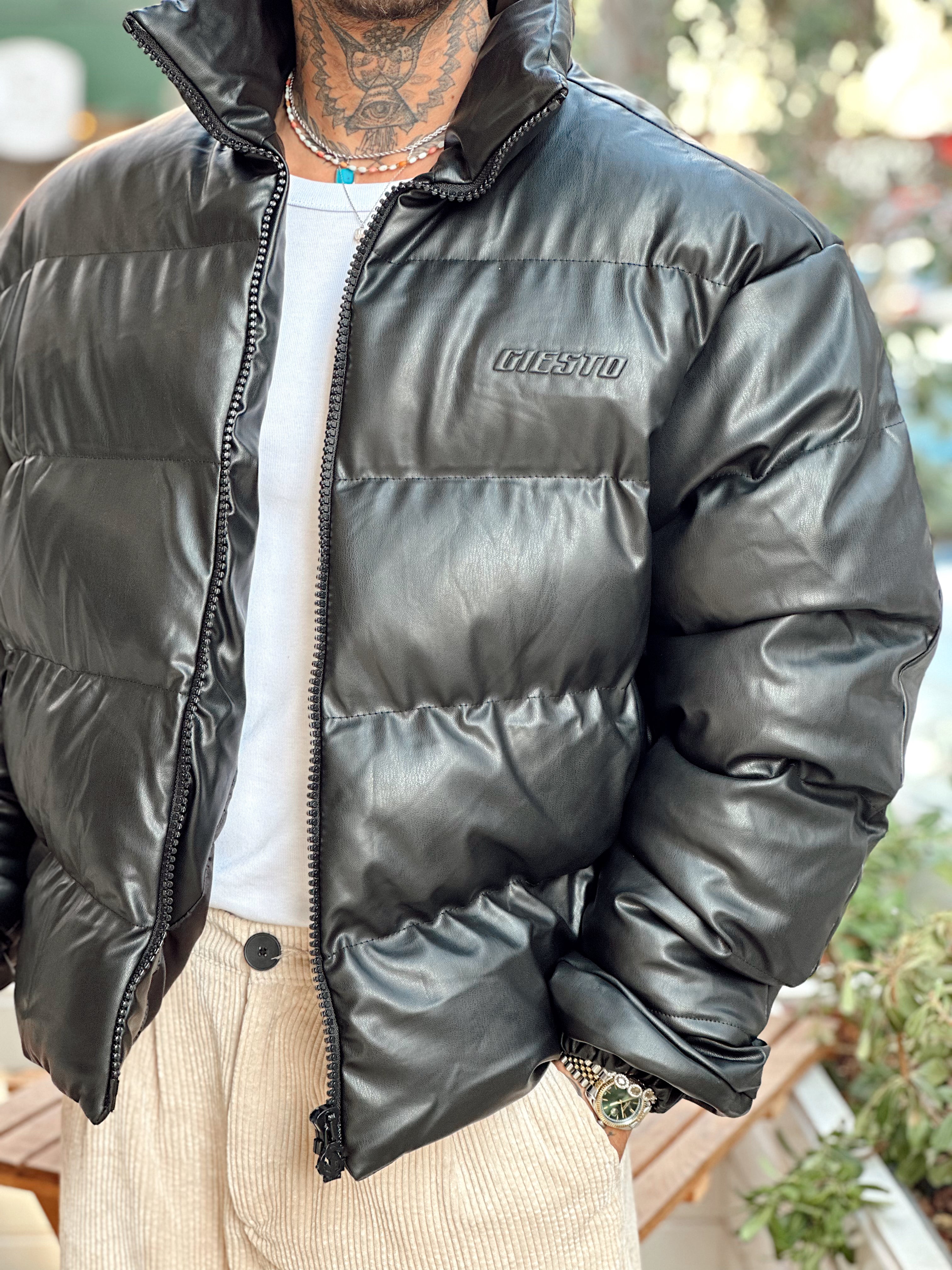 MM4086 - Giesto Oversize Deri Mont Siyah