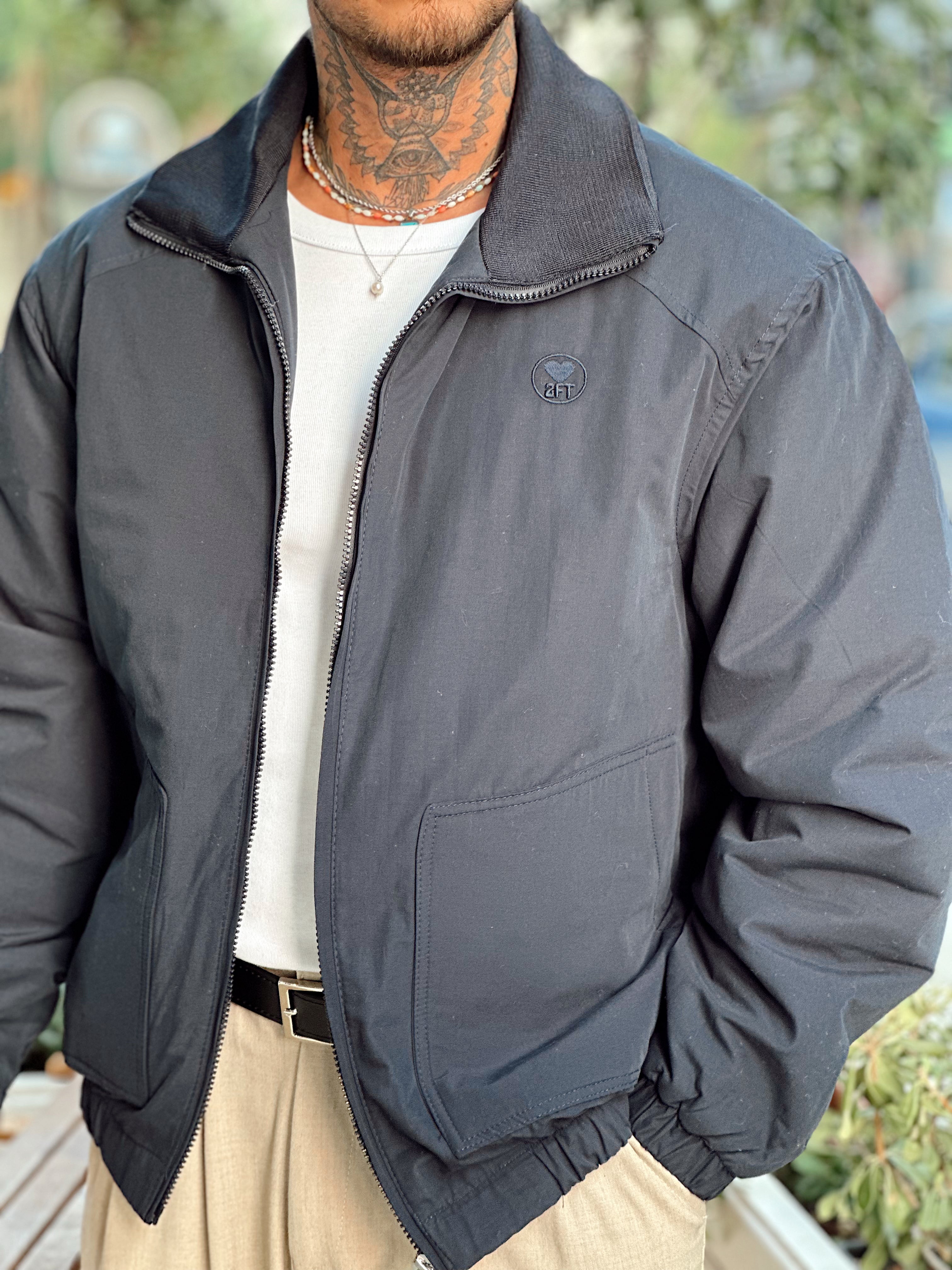 MM4080 - Göğüs Nakışlı Oversize Mont Laci