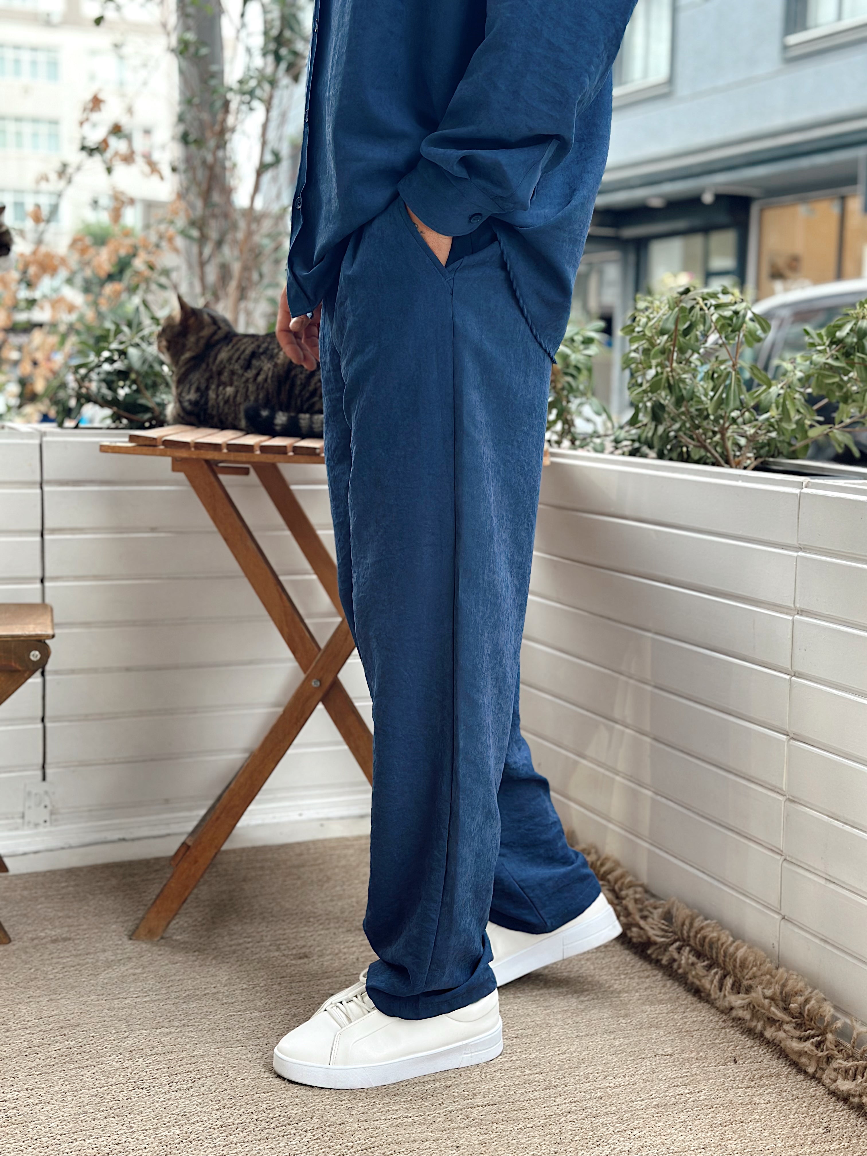 MT4046 - Modal Kumaş Gömlek-Pantolon Takım Laci