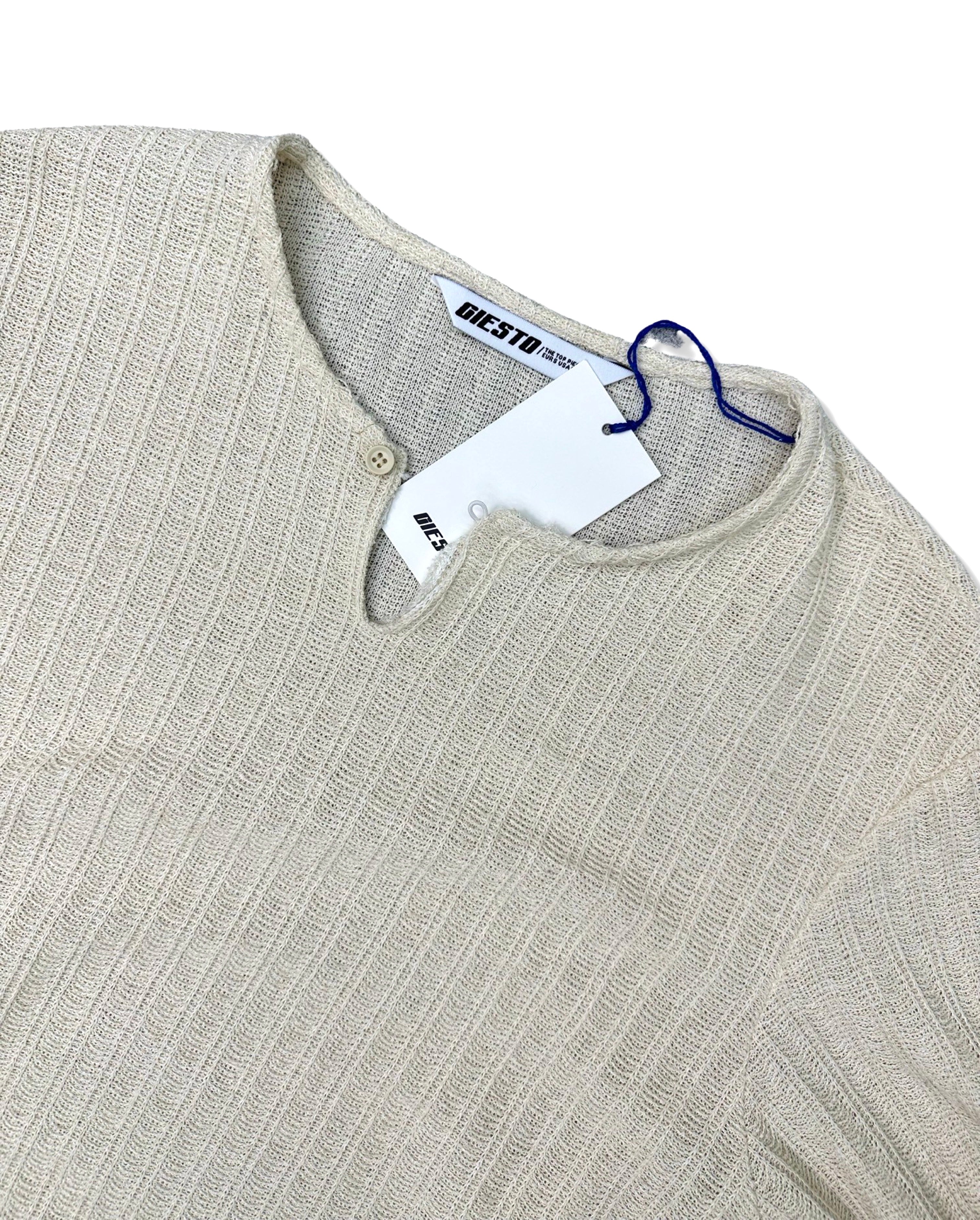 MT1710 - Uzun Kol Dantel Örme T-Shirt