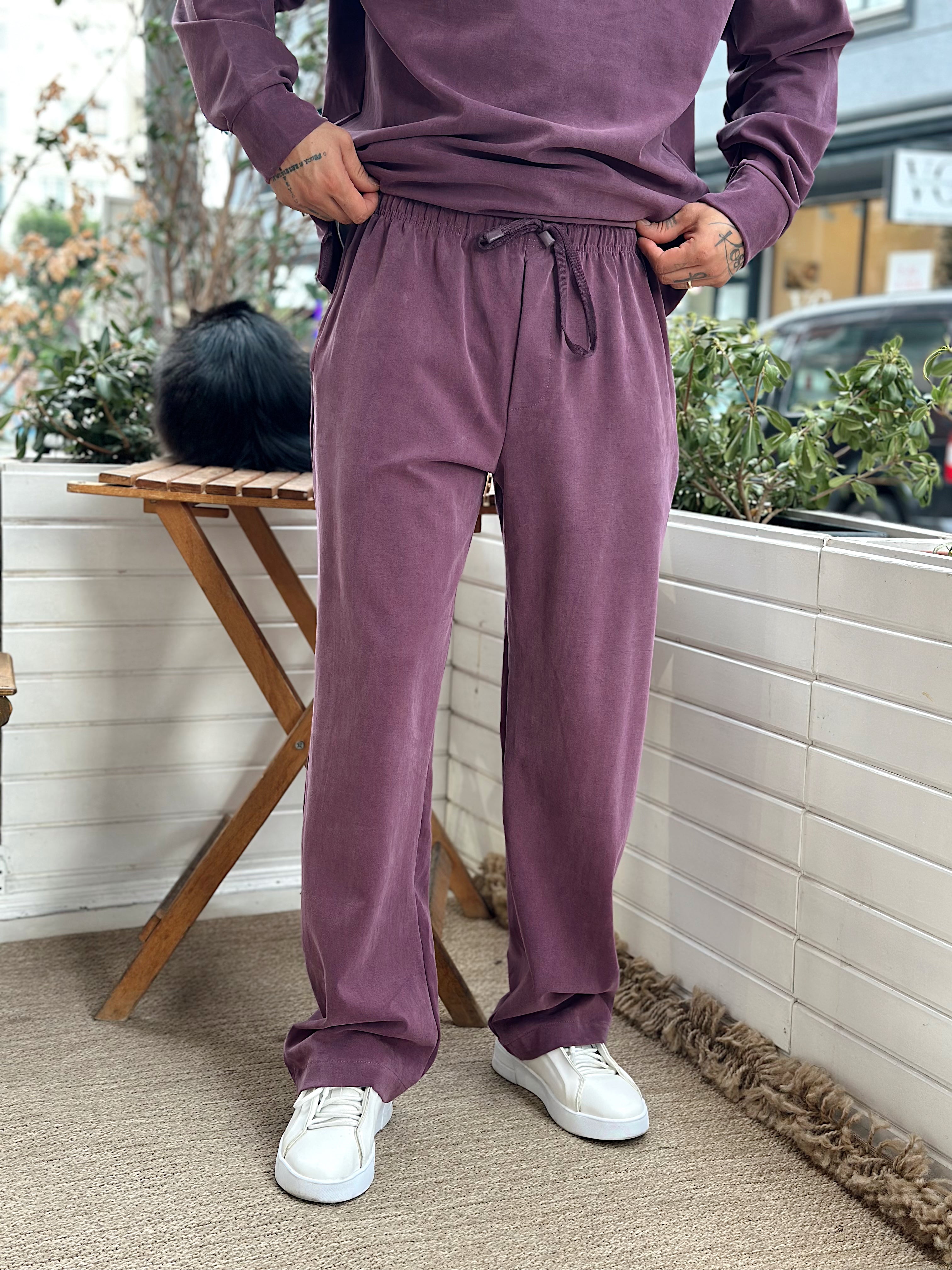 MT4066 - Modal Kumaş Sweatshirt Pantolon Takım bordo