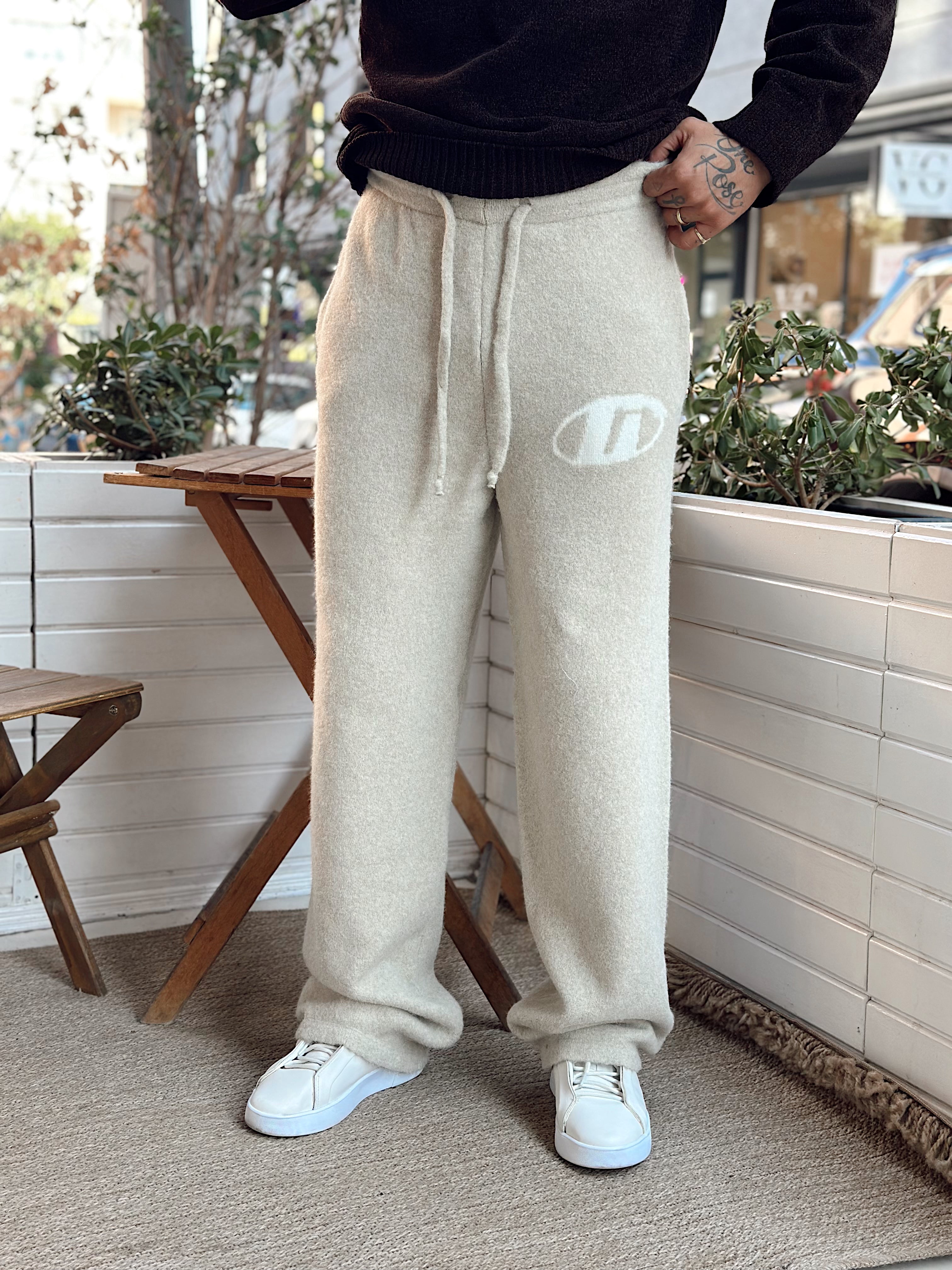 MP4056 - G Logolu Baggy Pantolon krem