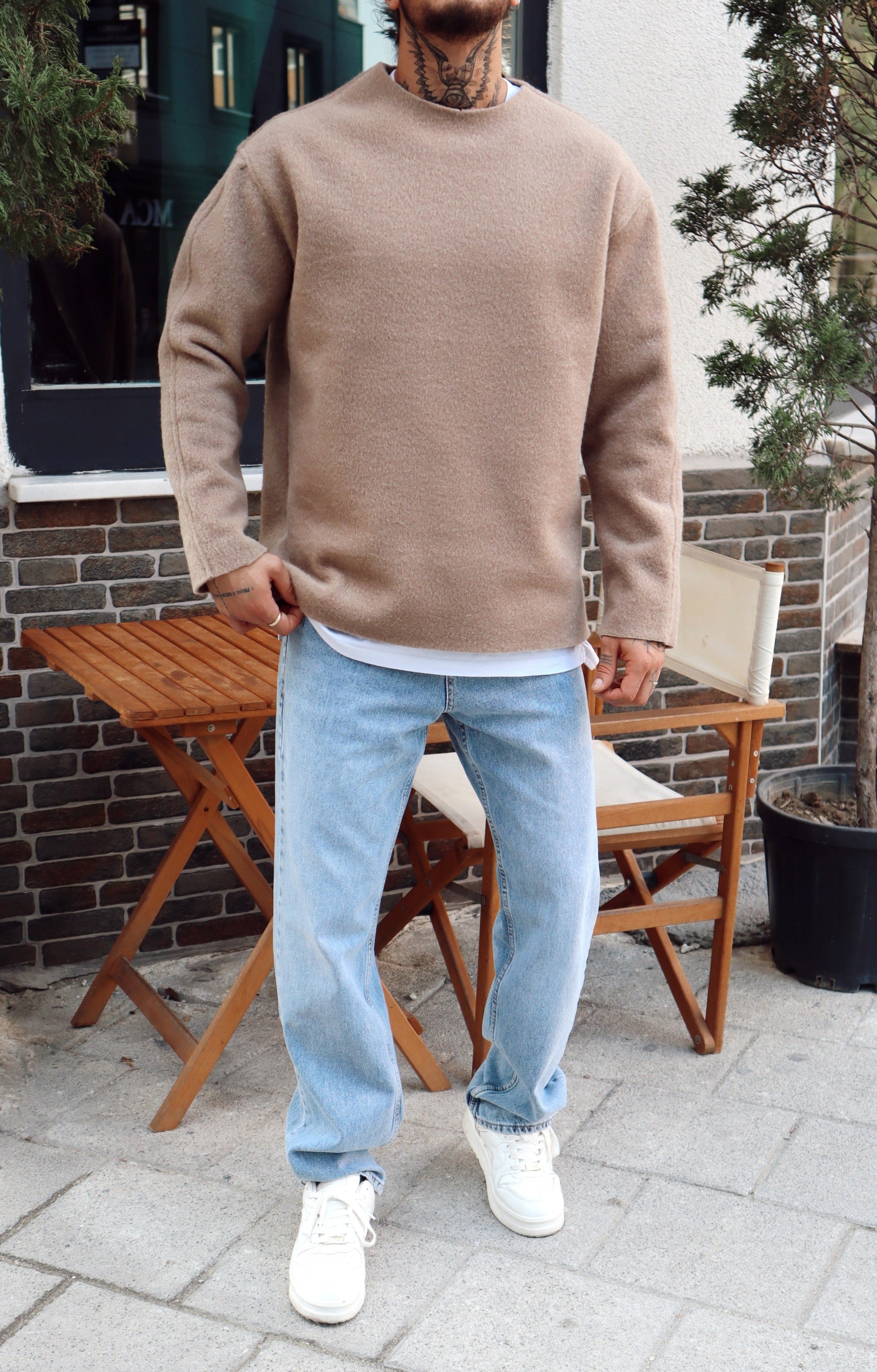 MS1557 - Oversize Kaşe Sweatshirt