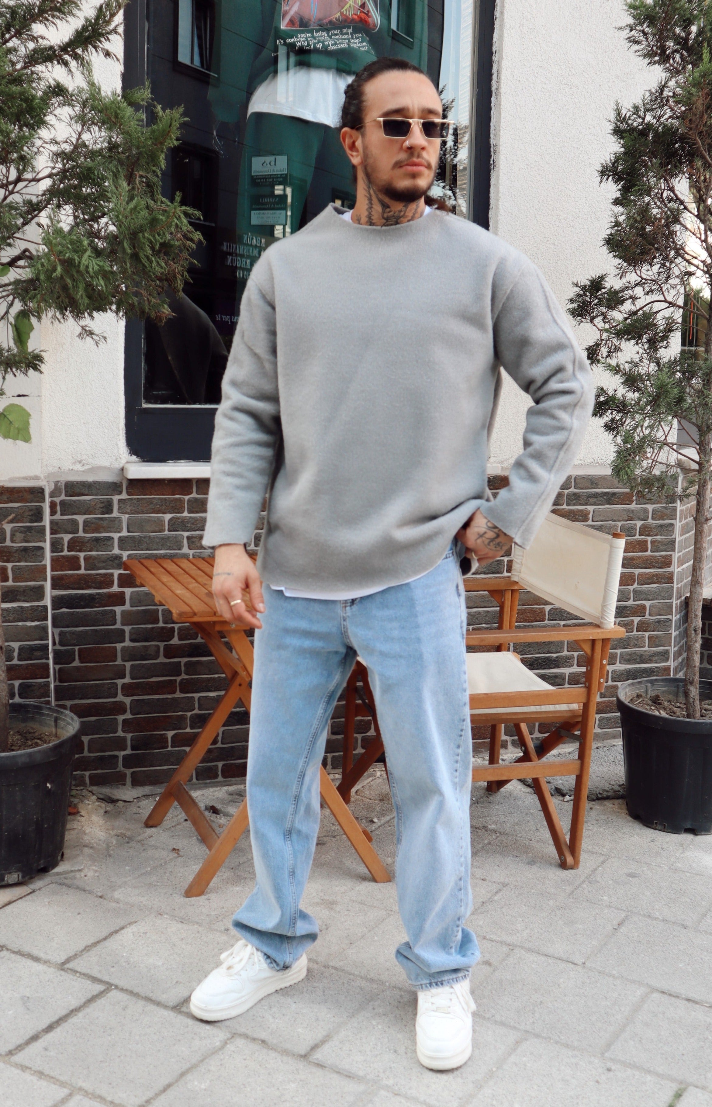 MS1559 - Oversize Kaşe Sweatshirt