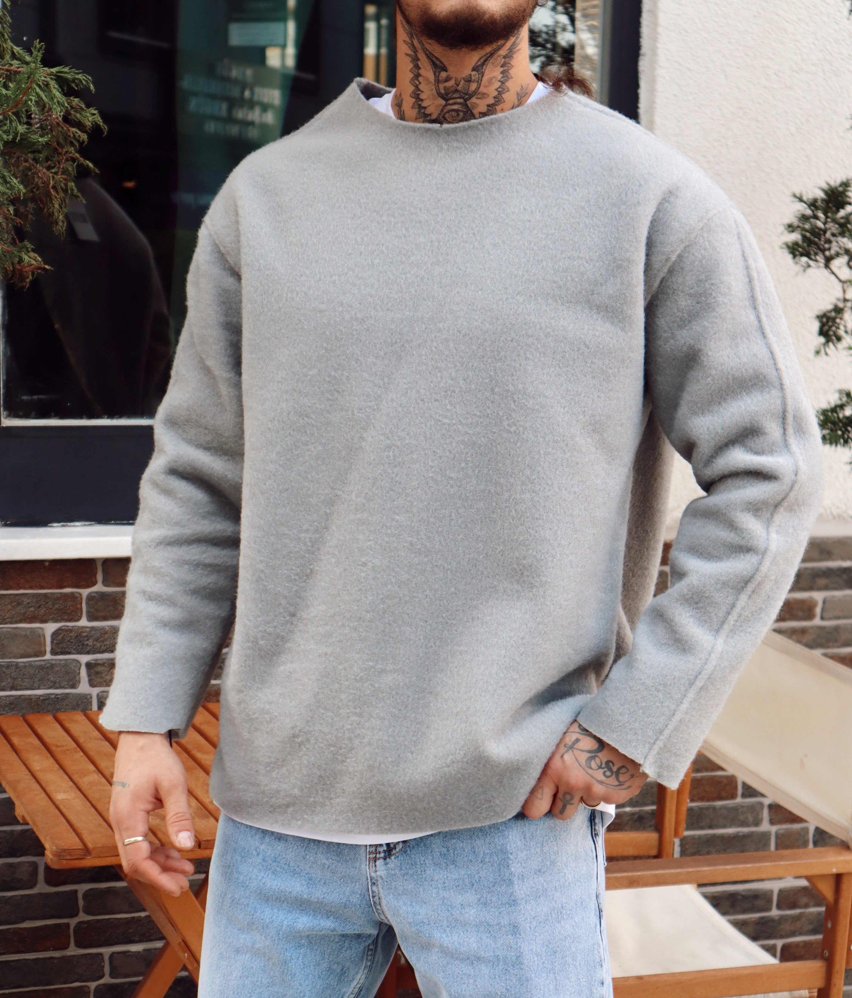 MS1559 - Oversize Kaşe Sweatshirt